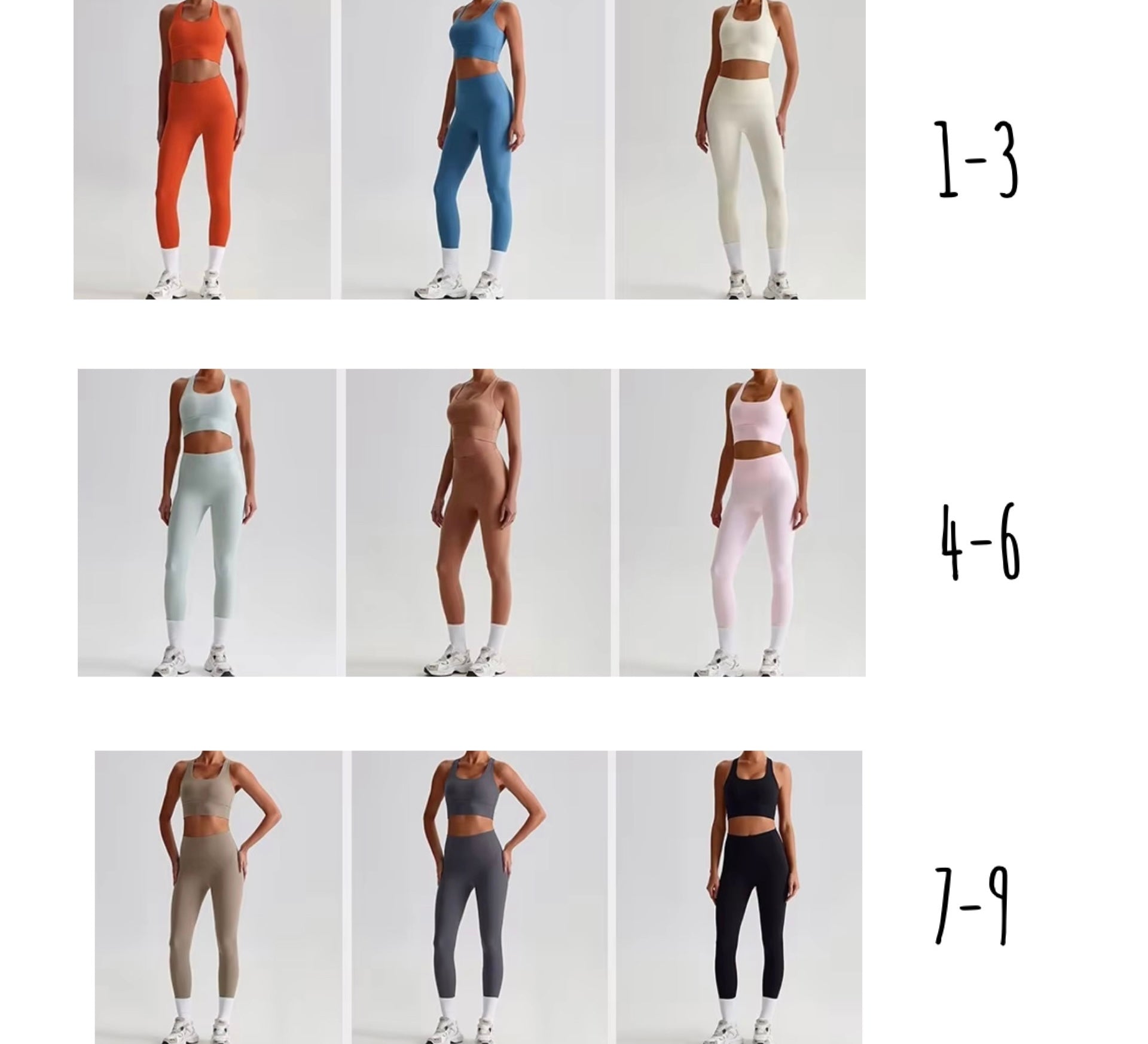 2025 Energy cross back bra leggings set