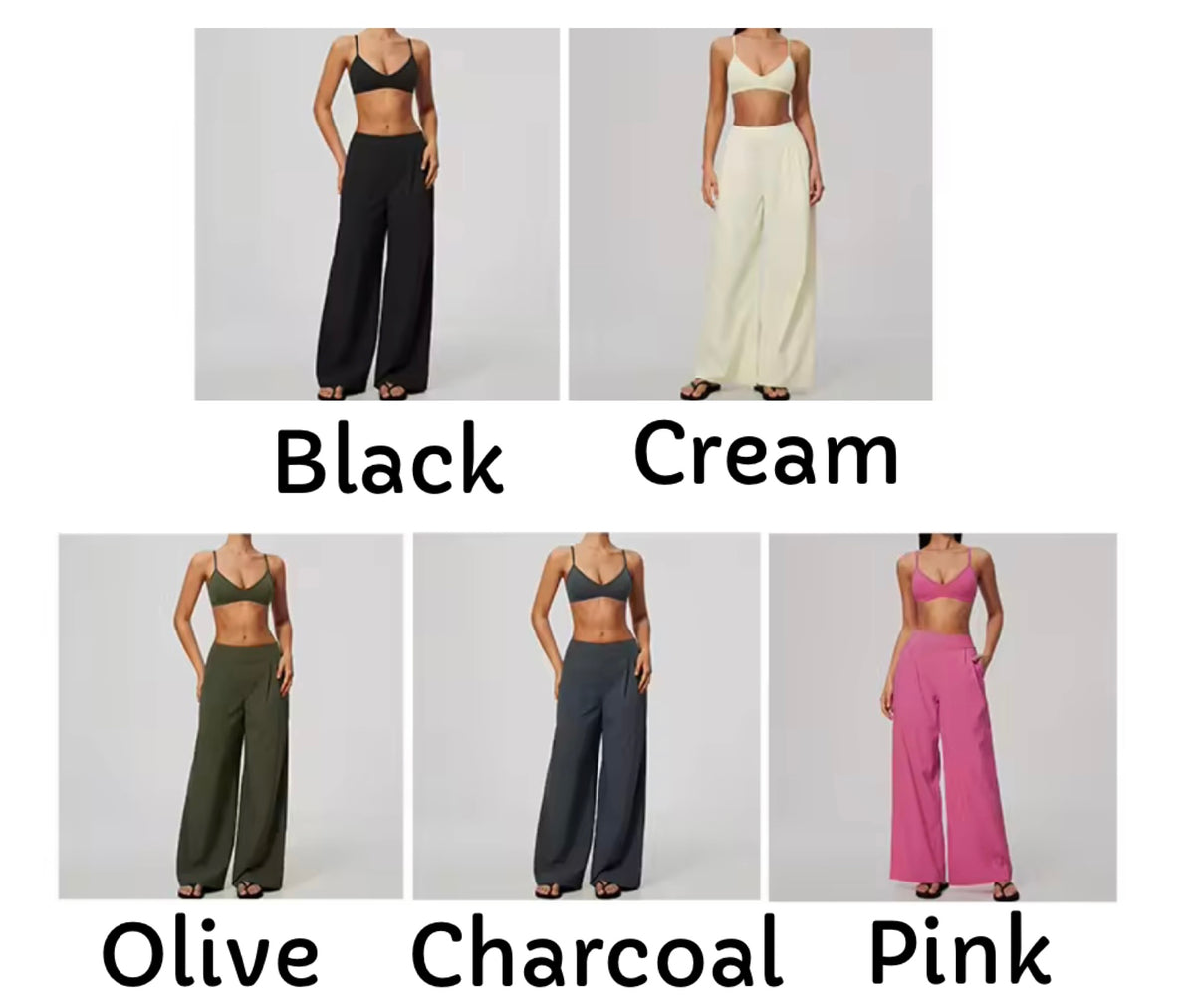 2026 Everyday spaghetti strap bra loose pants set