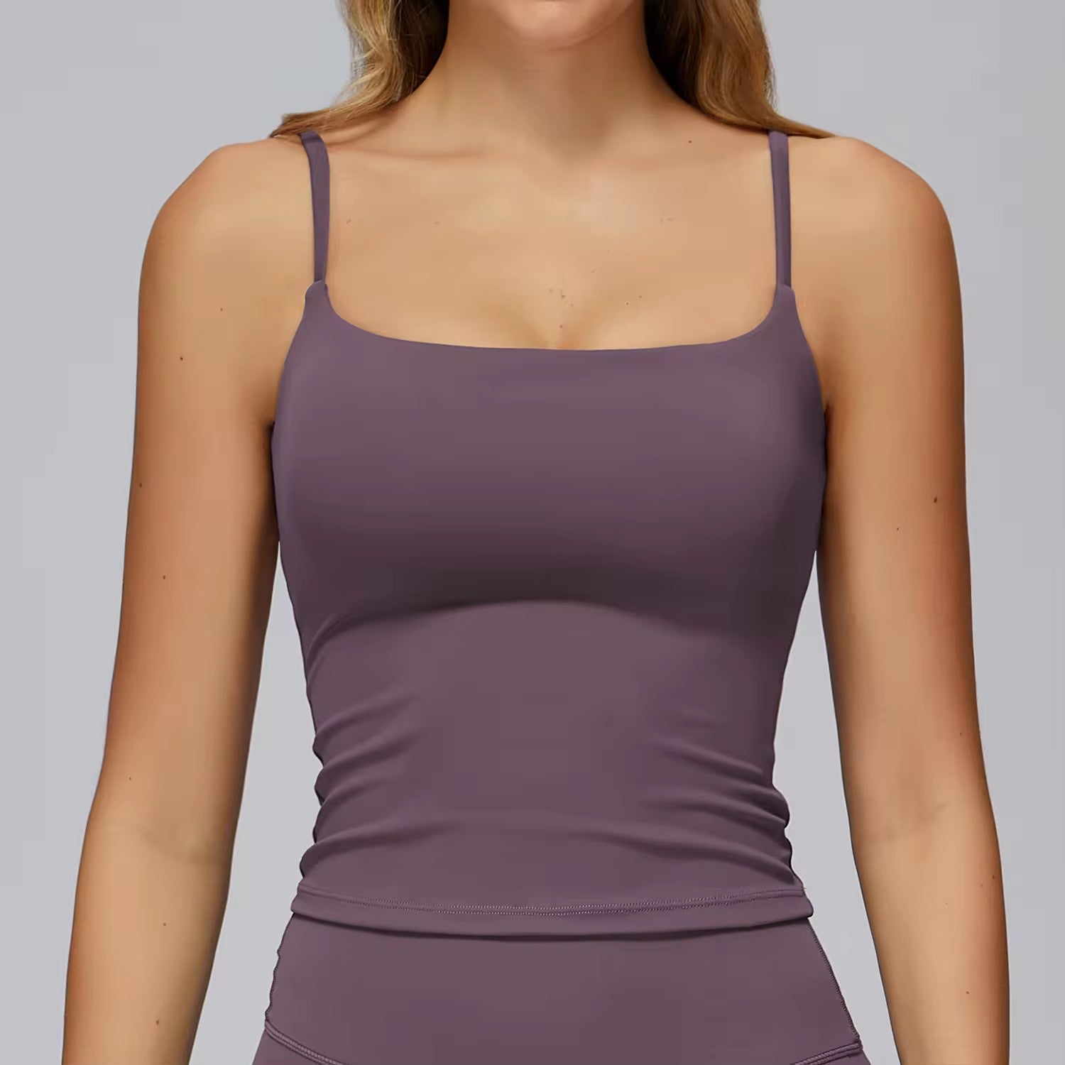 2026 Everyday spaghetti style u neck u back tank top
