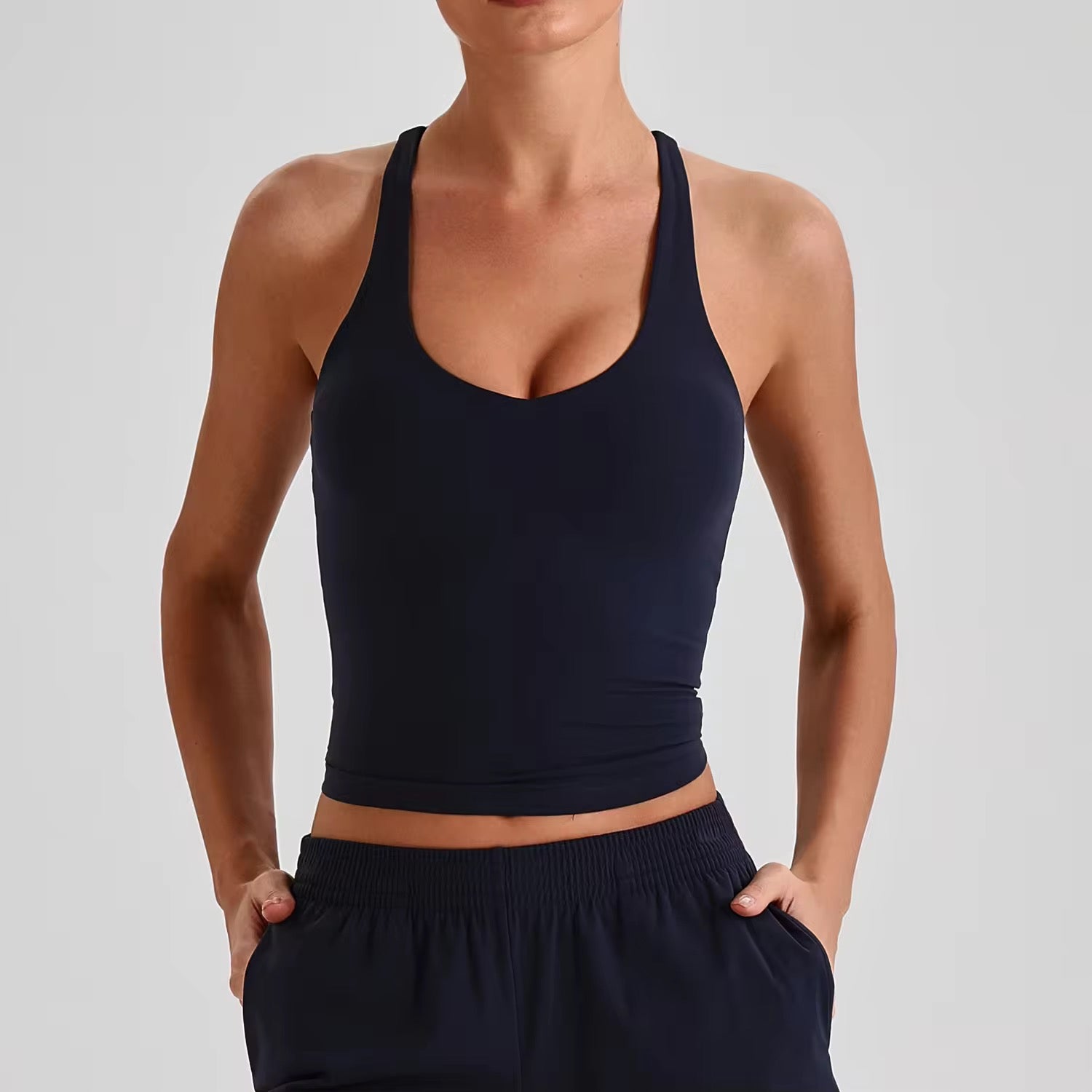 Reine 2026 Racerback padded tank top (same fabric as Elite series)