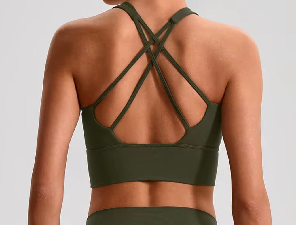 Reset 2026 crossback longline bra (same fabric as Energy series)