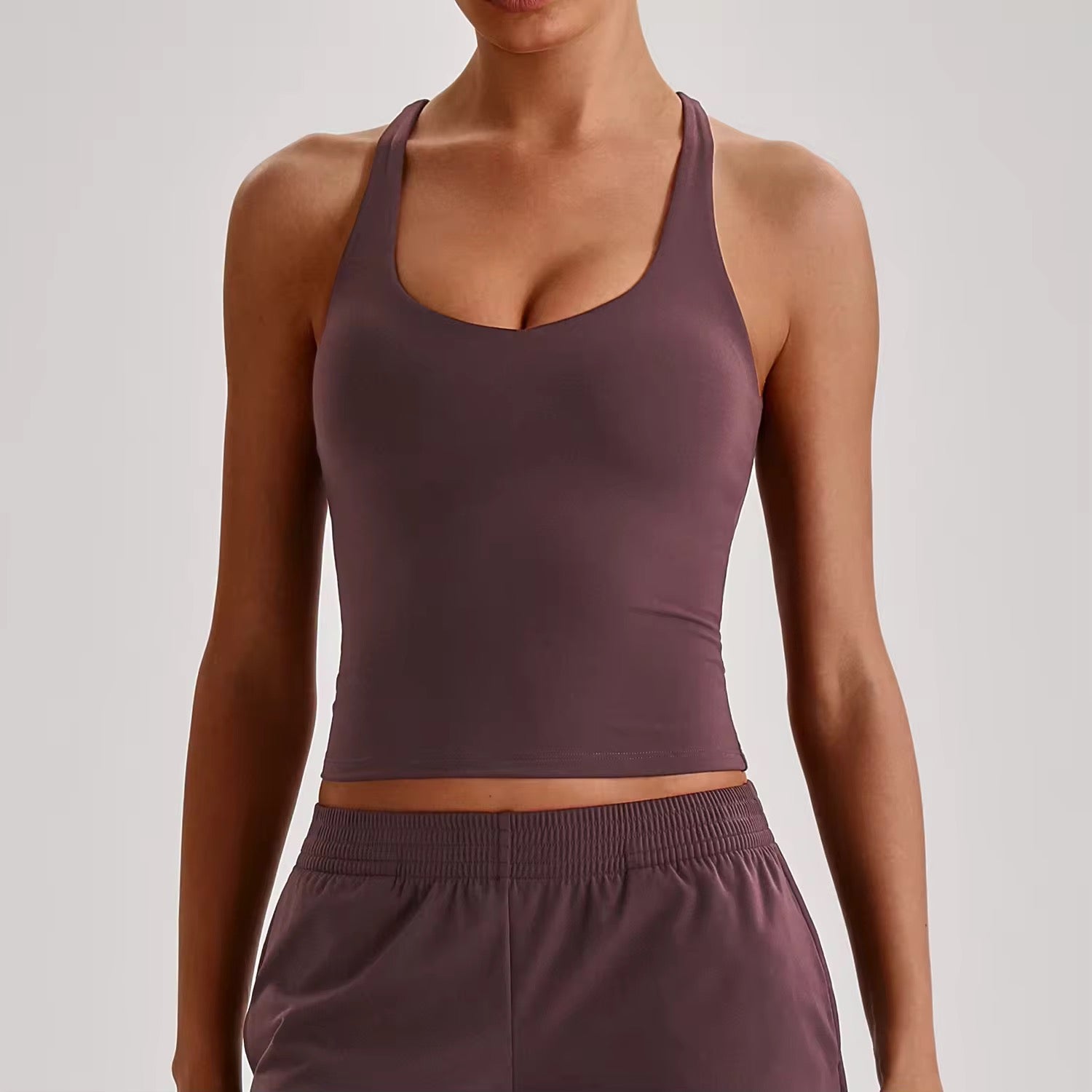 Reine 2026 Racerback padded tank top (same fabric as Elite series)