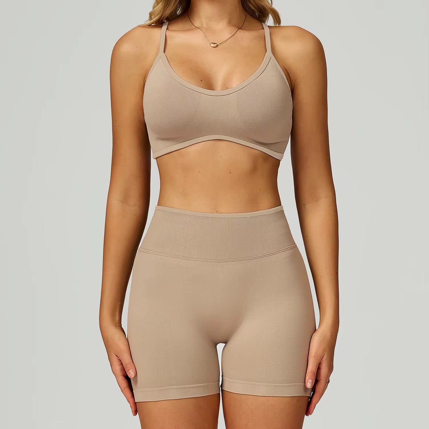 2025 Energy classic scrunch shorts/leggings adjustable strap bra set