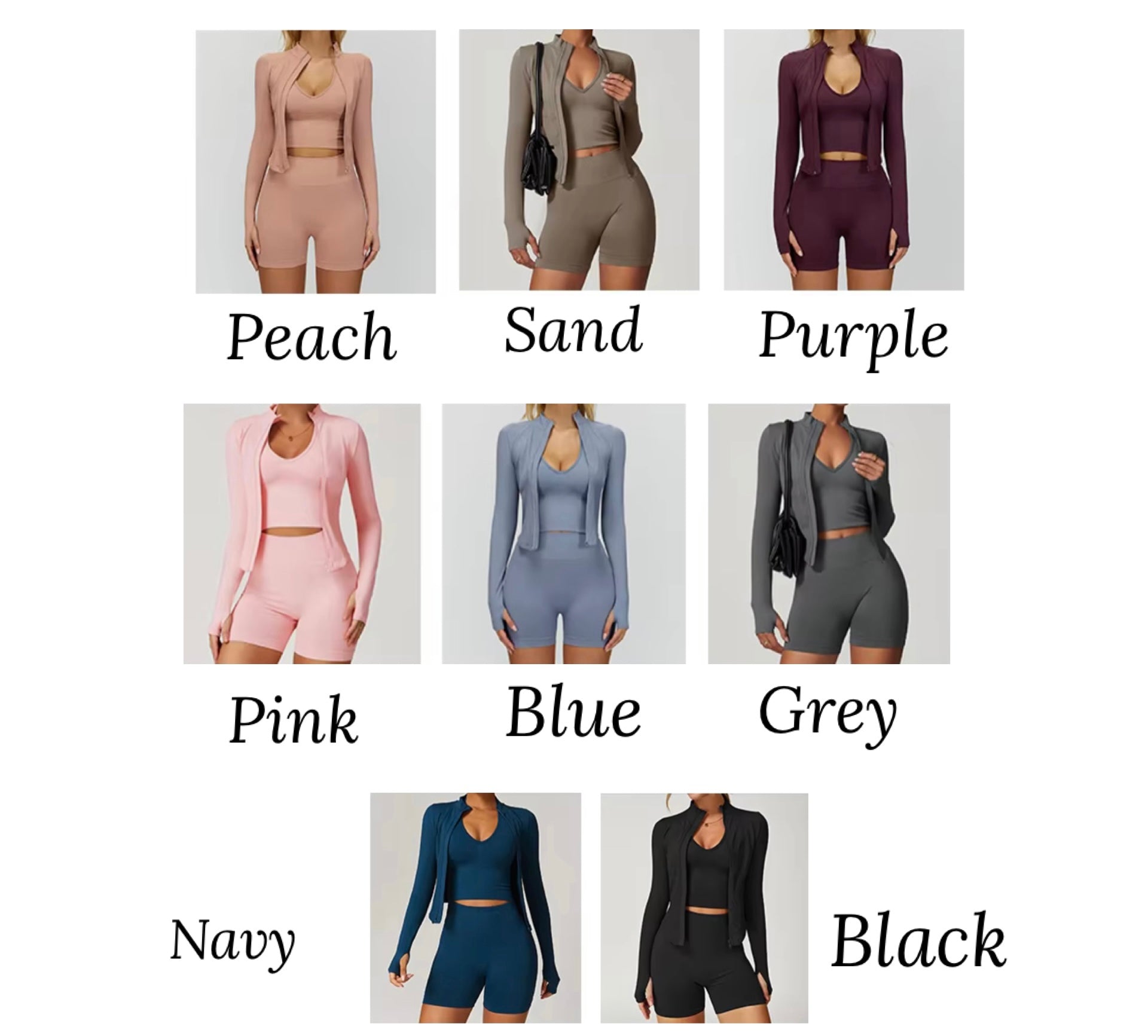 2026 Embrace halter bra butt scrunch leggings/shorts set