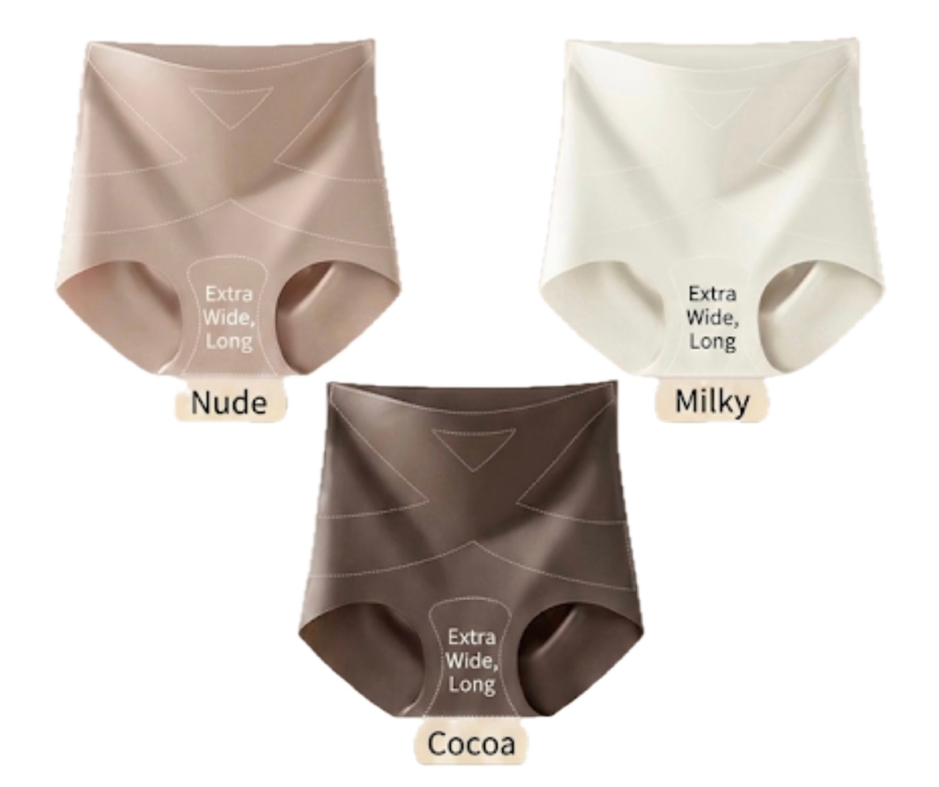 2026 Everyday seamless high waisted tummy control anti roll down panties (no VPL)