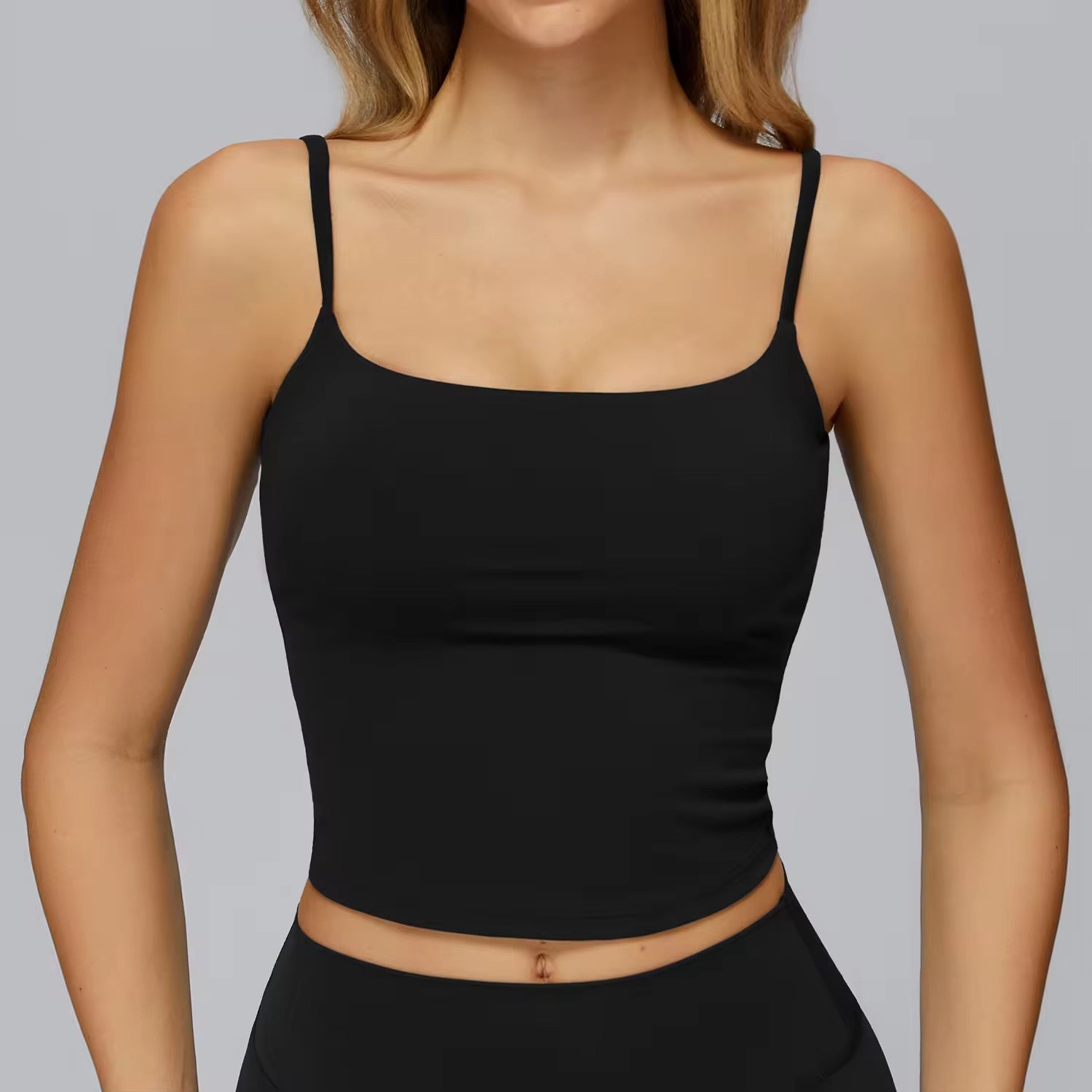 2026 Everyday spaghetti style u neck u back tank top
