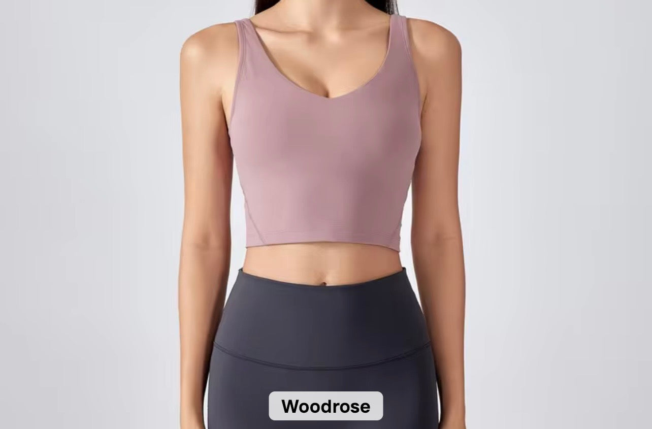 2026 Everyday padded v neck tank top comes in 37 colours (dm me to let me know which colour you would like to get)