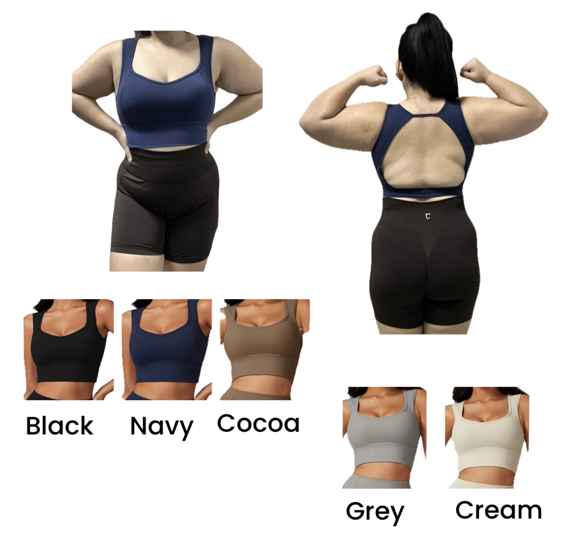 2025 Everyday peach heart collar open back bra