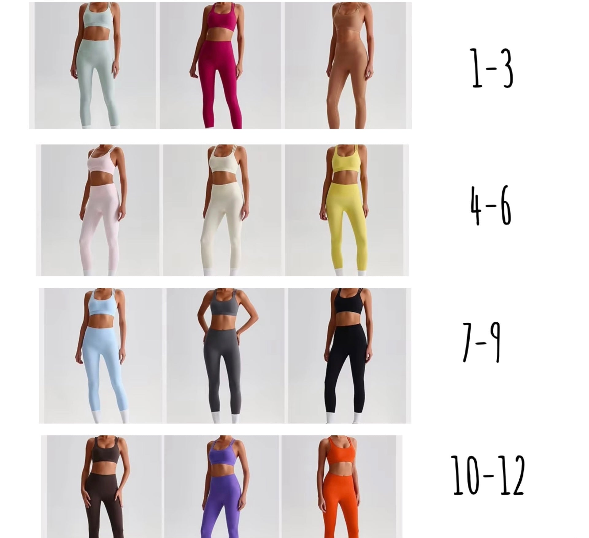 2025 Energy trio strap midline bra leggings set