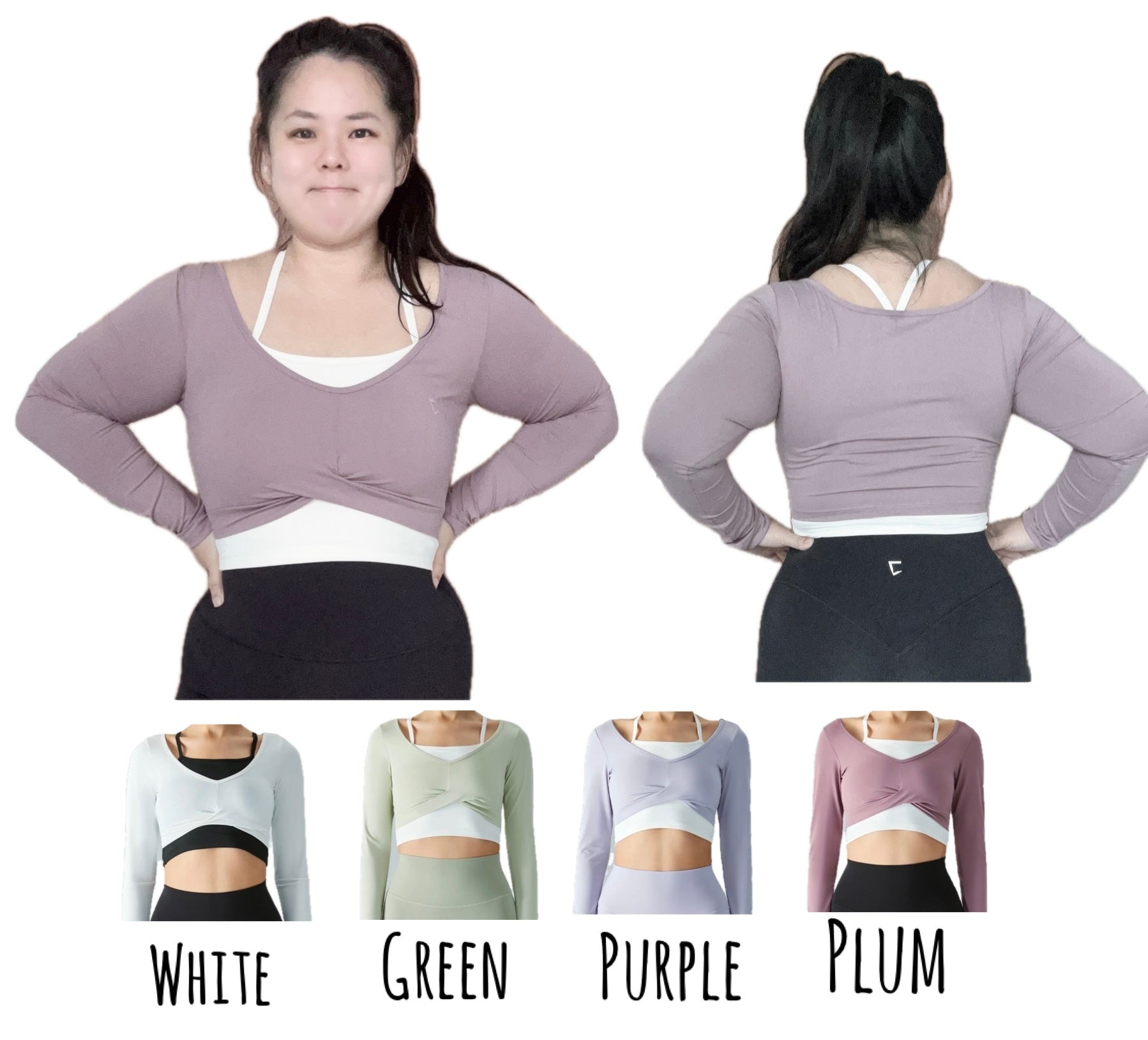 [CARRIE RECOMMENDATIONS] Everyday yoga padded long sleeves crop top leggings set