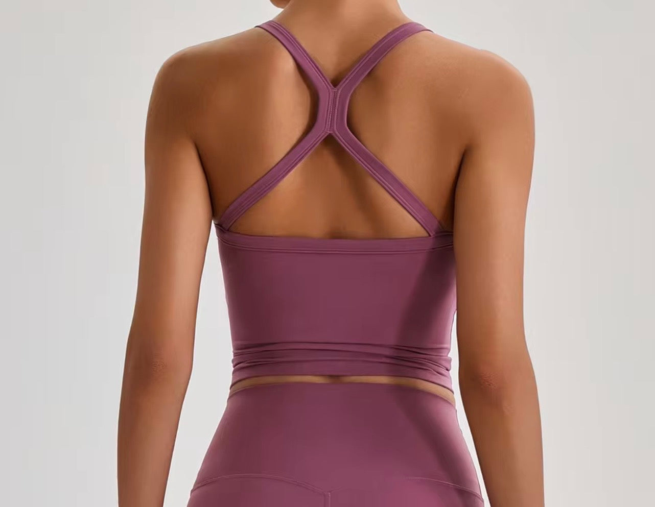 Reine 2026 cross back padded tank top (same fabric as Elite series)