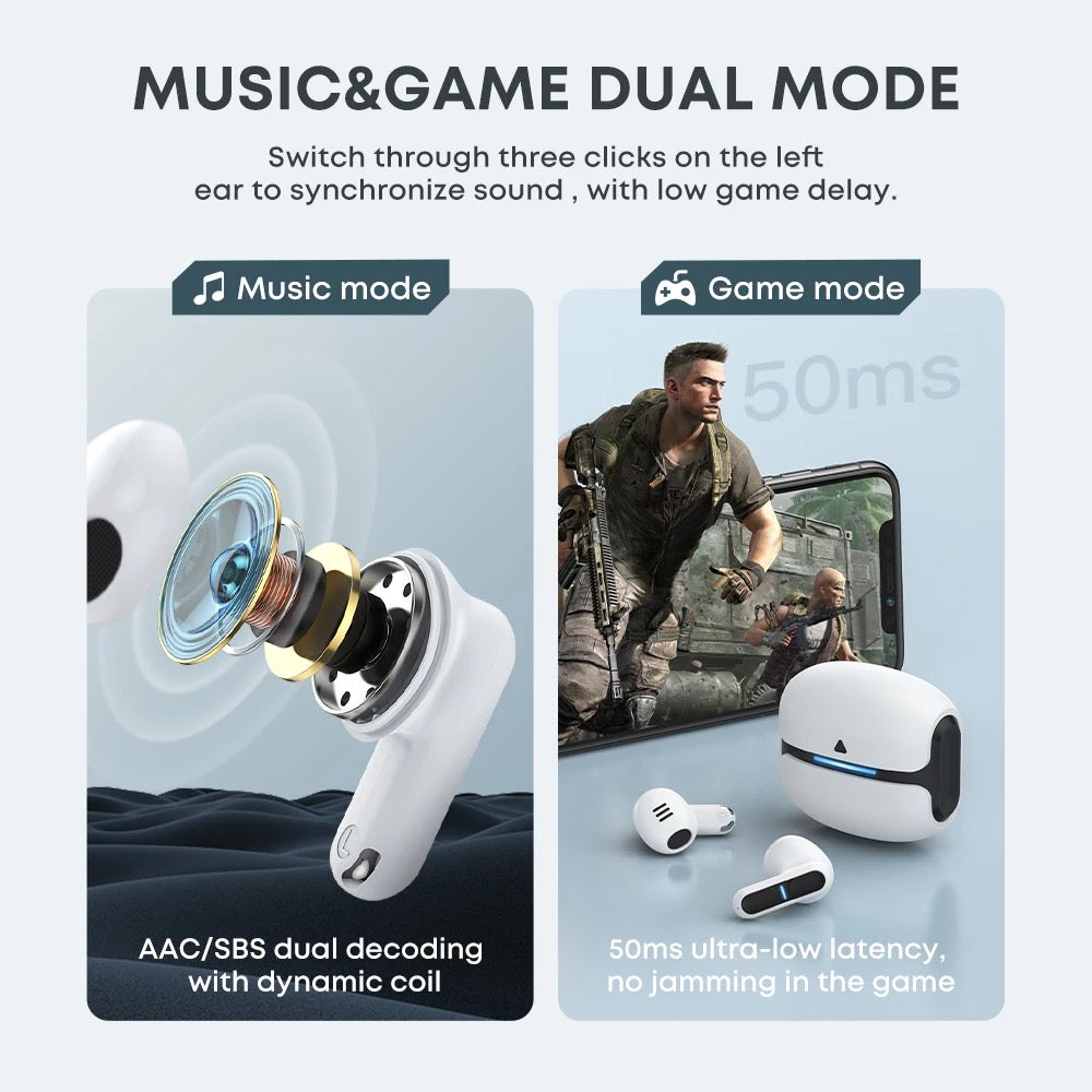 Ear buds (Game mode and music mode) Bluetooth wireless