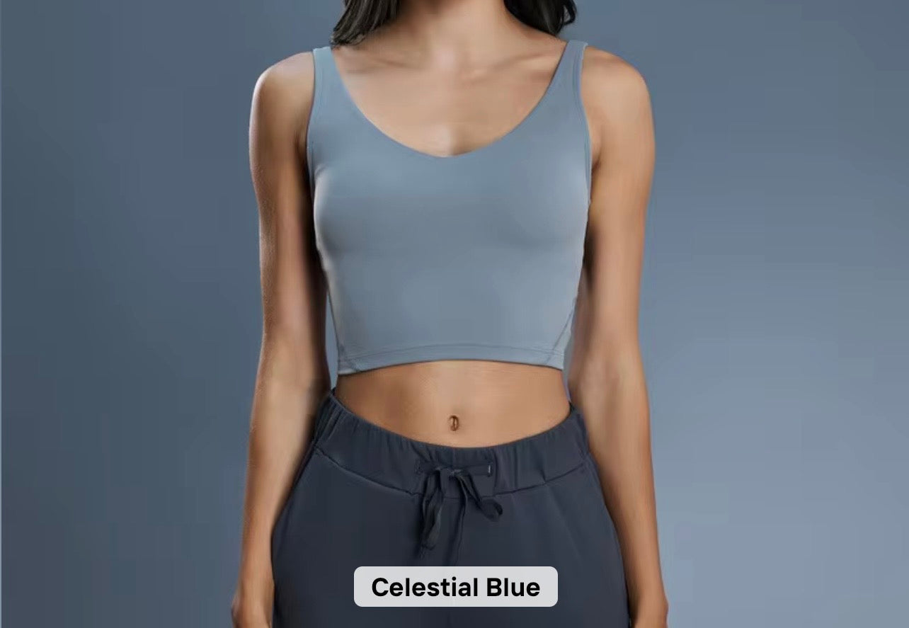 2026 Everyday padded v neck tank top comes in 37 colours (dm me to let me know which colour you would like to get)