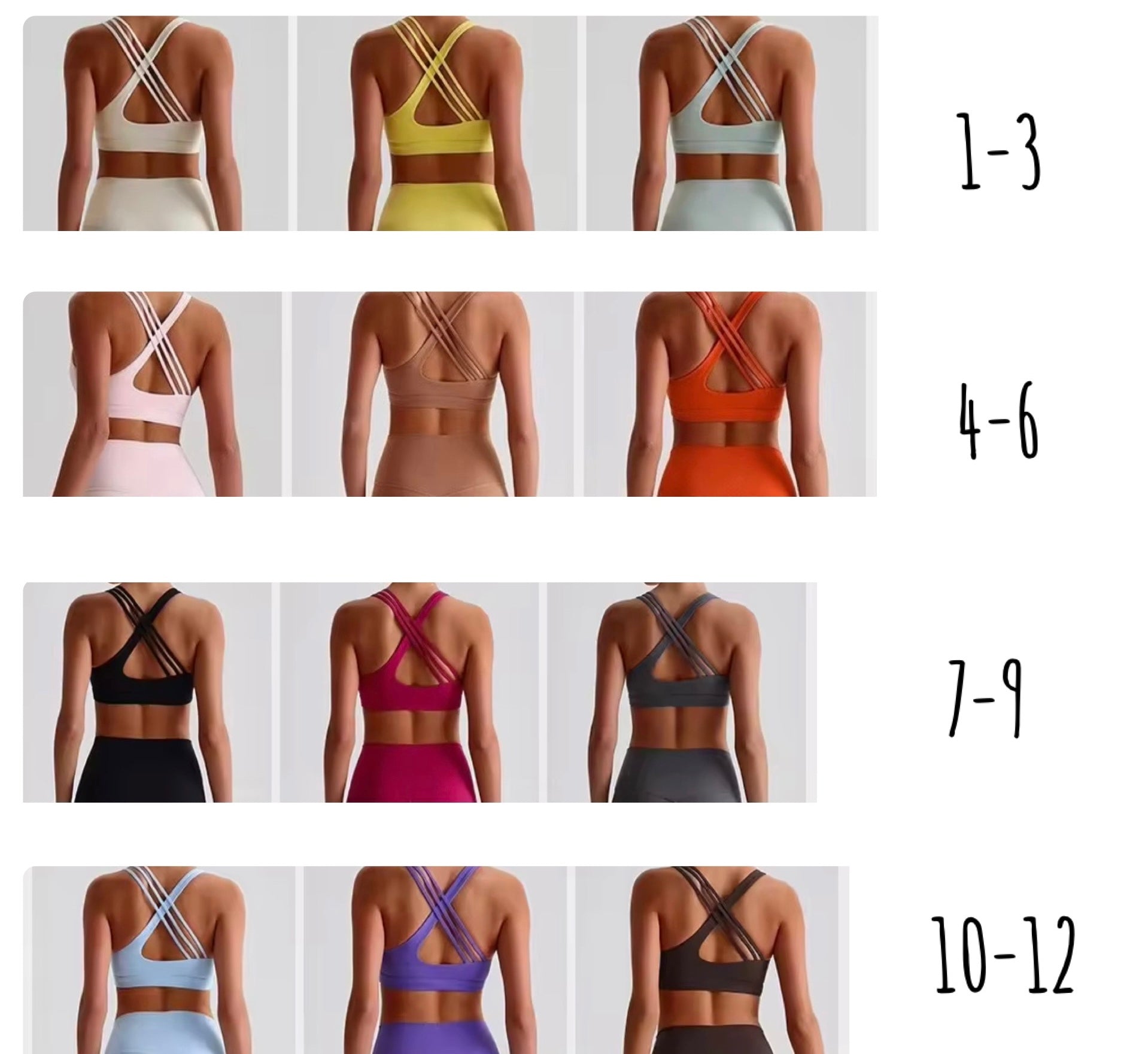 2025 Energy trio strap midline bra