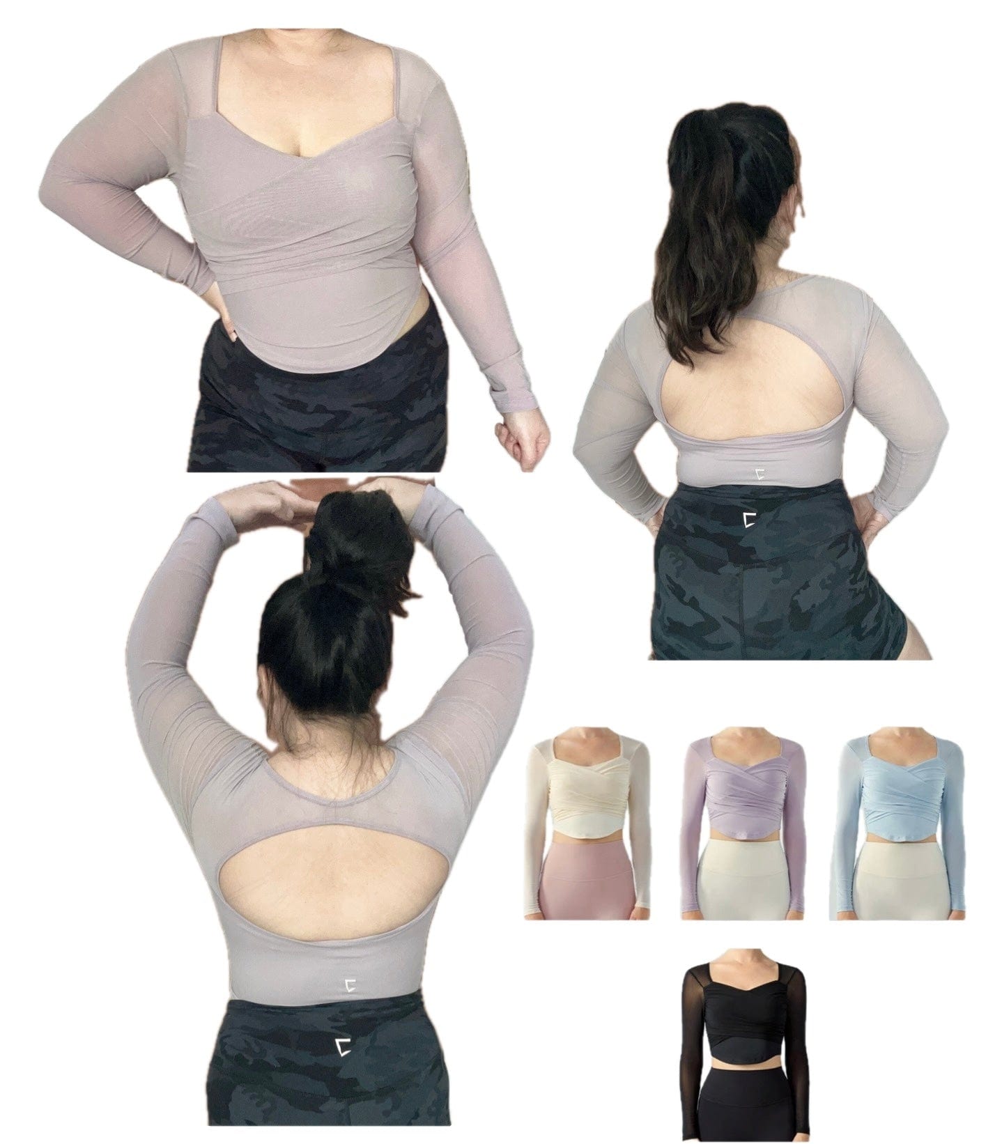 Everyday mesh hollow back padded long sleeves ( I wearing XL for this)