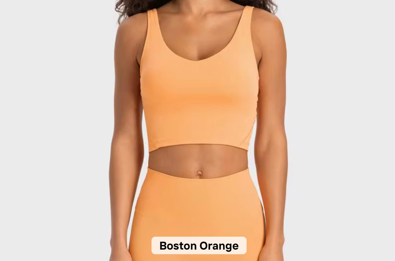 2026 Everyday v neck padded tank top (indicate in notes the colour you want to preorder) - 37 colours