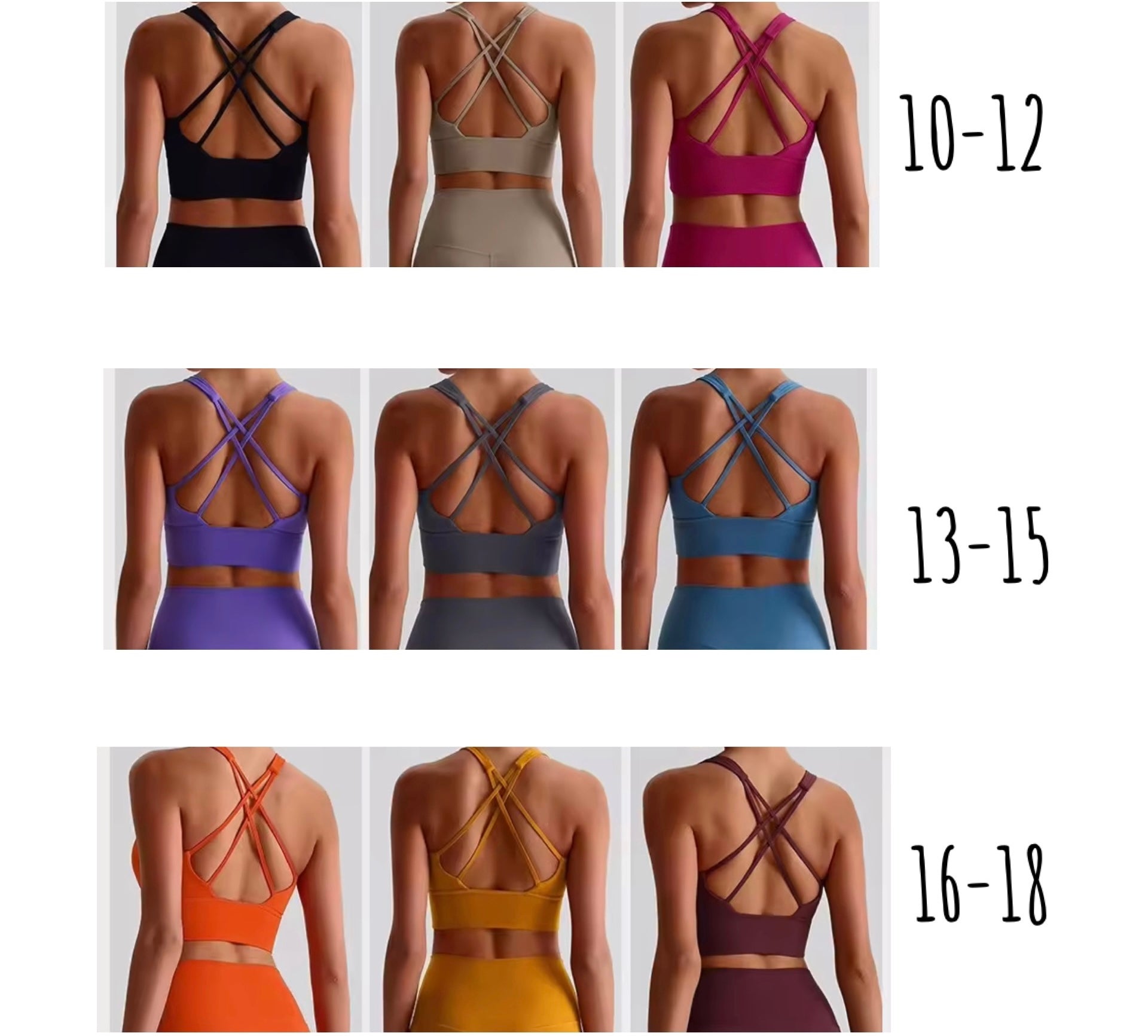 2025 Energy crossback longline bra