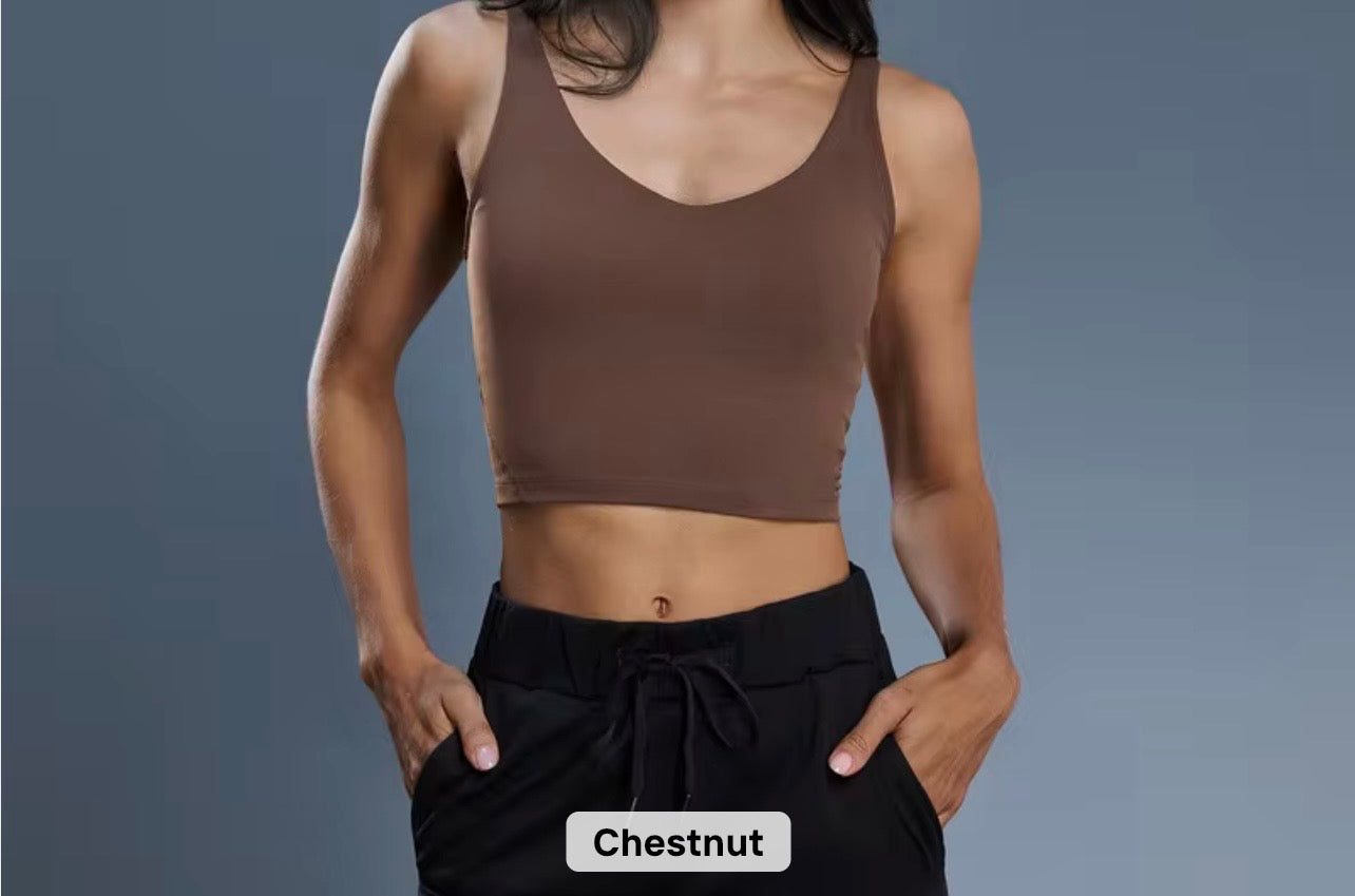 2026 Everyday v neck padded tank top (indicate in notes the colour you want to preorder) - 37 colours