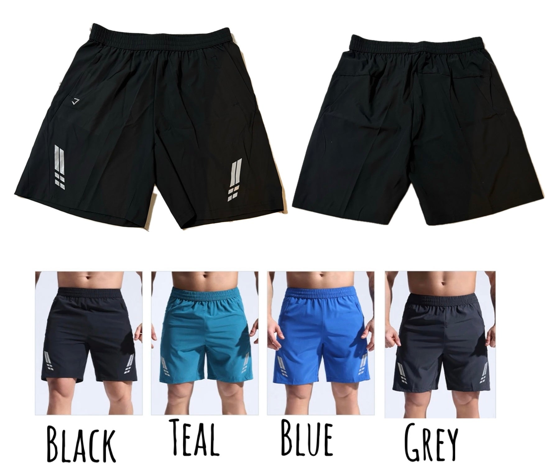 Essential double zipper shorts