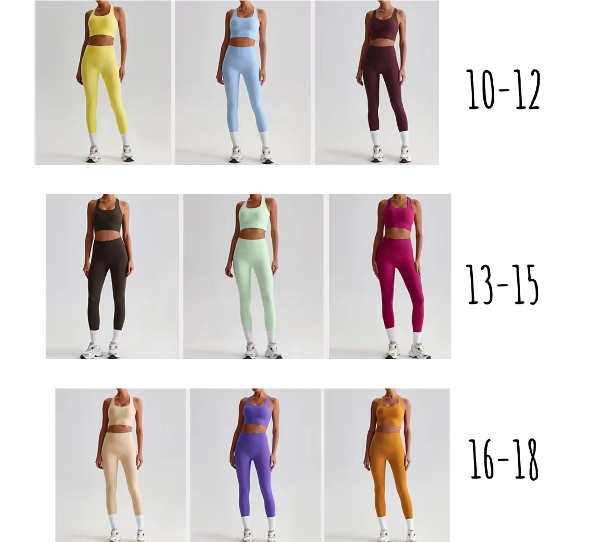 2025 Energy cross back bra leggings set