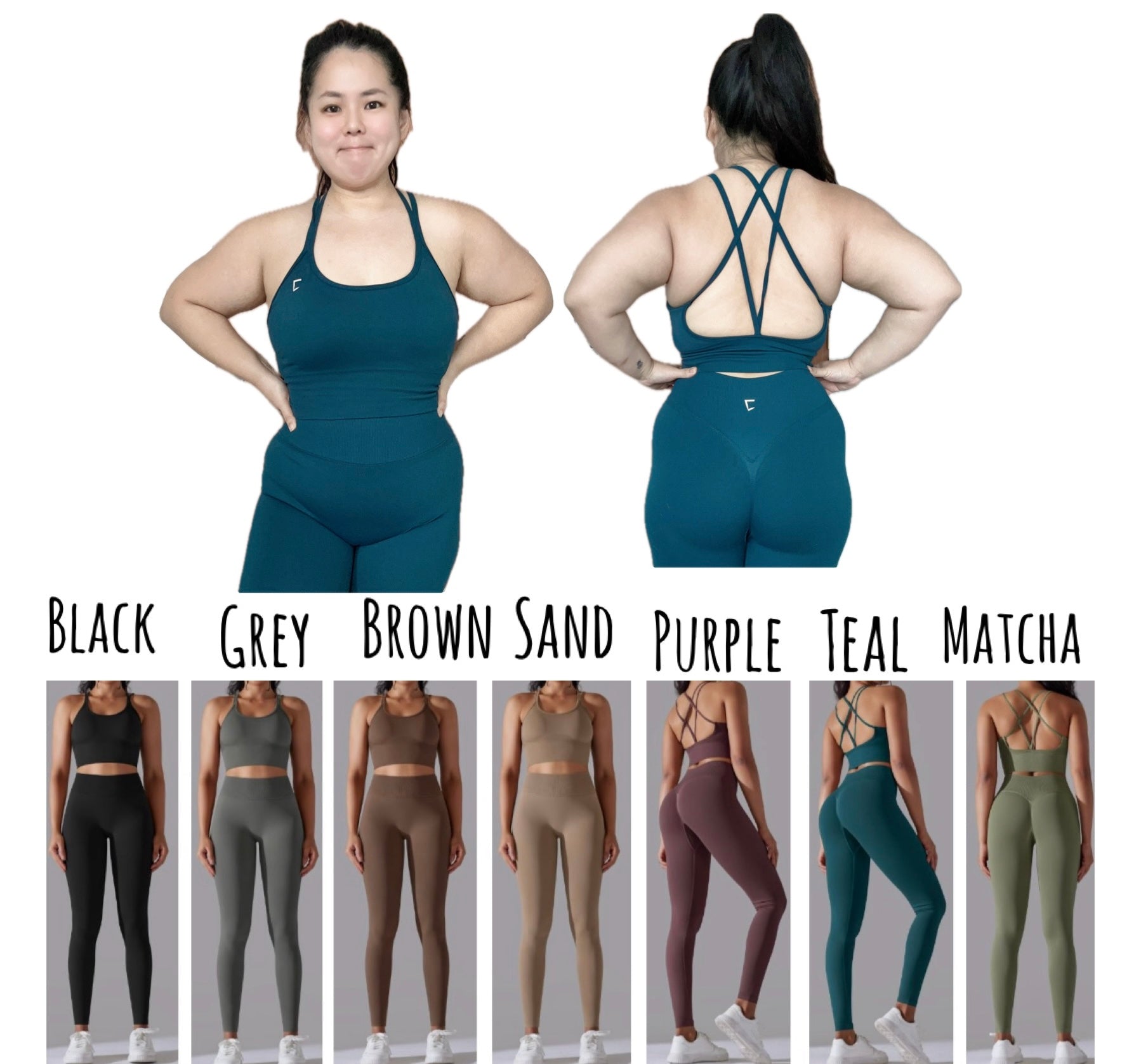 Embrace v7 butt scrunch leggings set