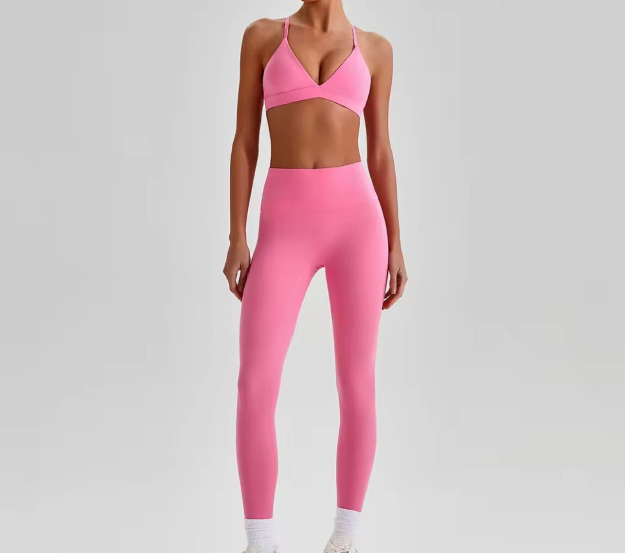 Reset 2026 v neck midline bra leggings set (same fabric as Energy series)