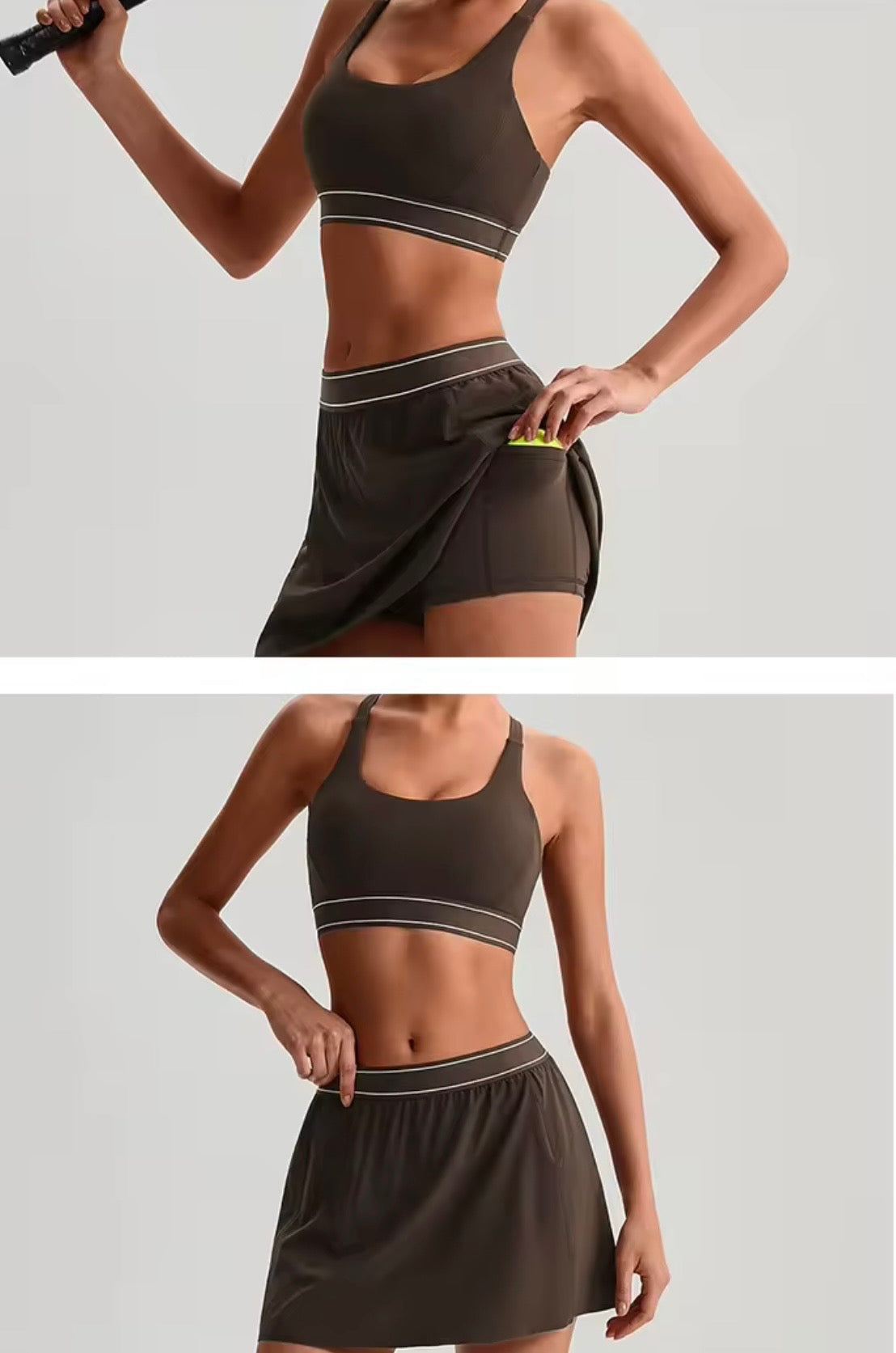 Reset 2026 midline bra skorts set (same fabric as Energy series)