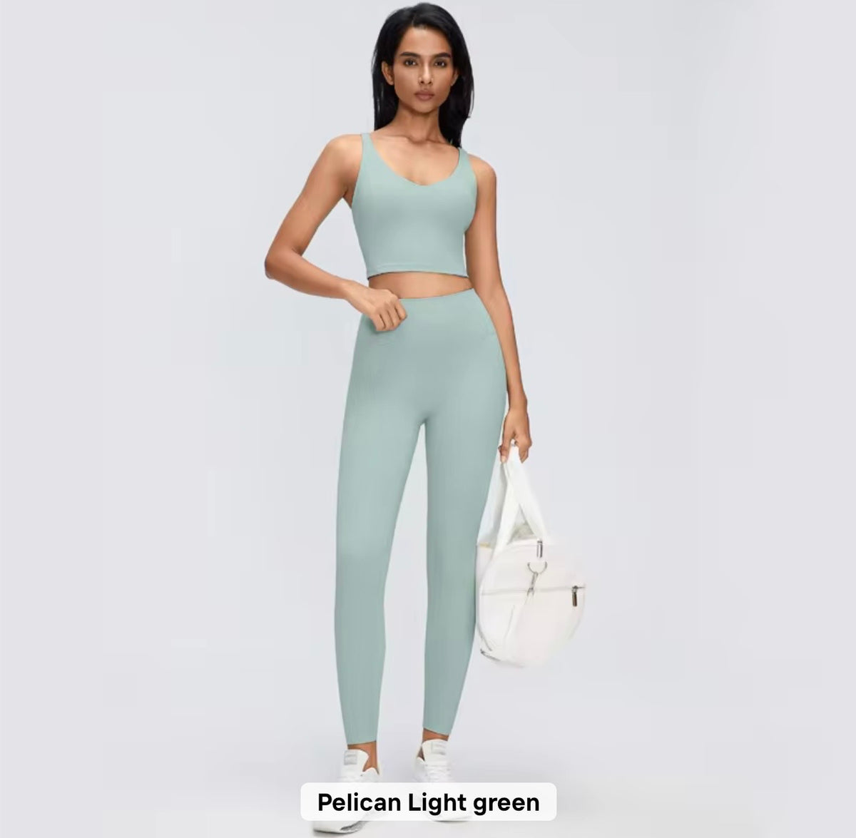 2026 Everyday padded v neck fixed padding top leggings set (27 colours) add notes for the colour you want