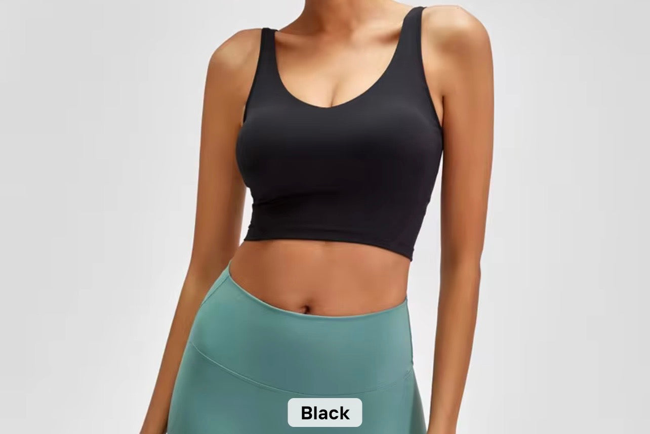 2026 Everyday v neck padded tank top (indicate in notes the colour you want to preorder) - 37 colours