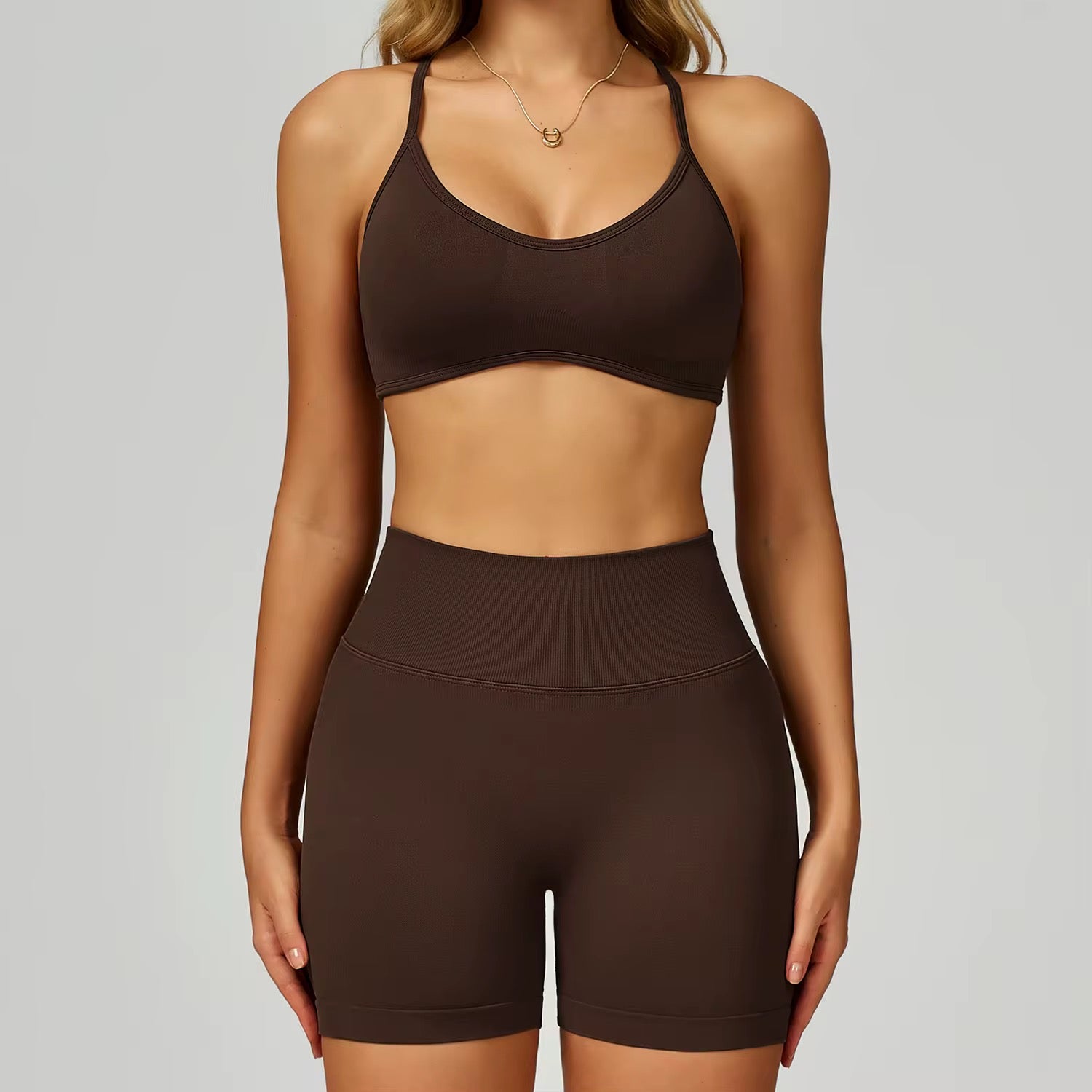 2025 Energy classic scrunch shorts/leggings adjustable strap bra set