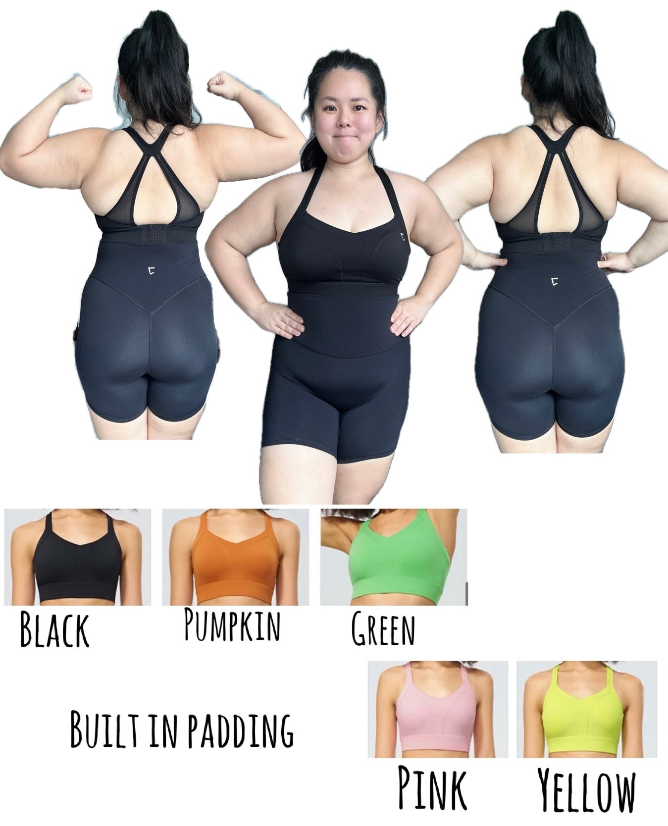 Everyday high support mesh cross back clasp bra