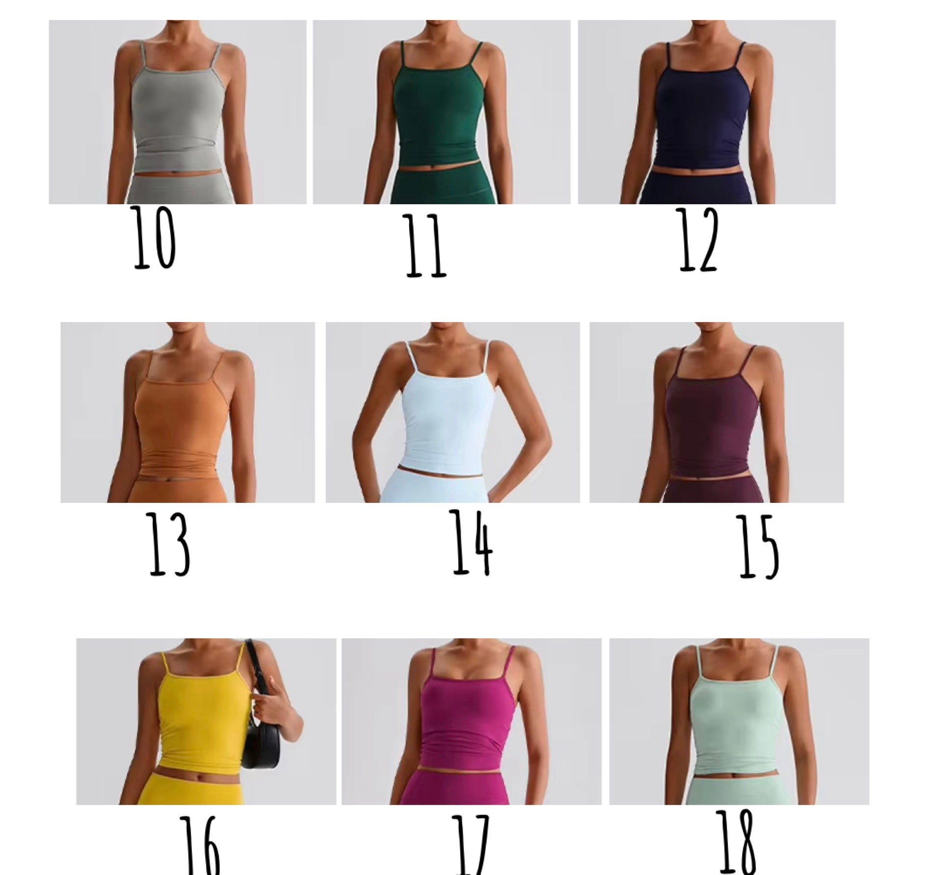 2025 Energy spaghetti strap padded full length tank leggings set (L can fit XL)g