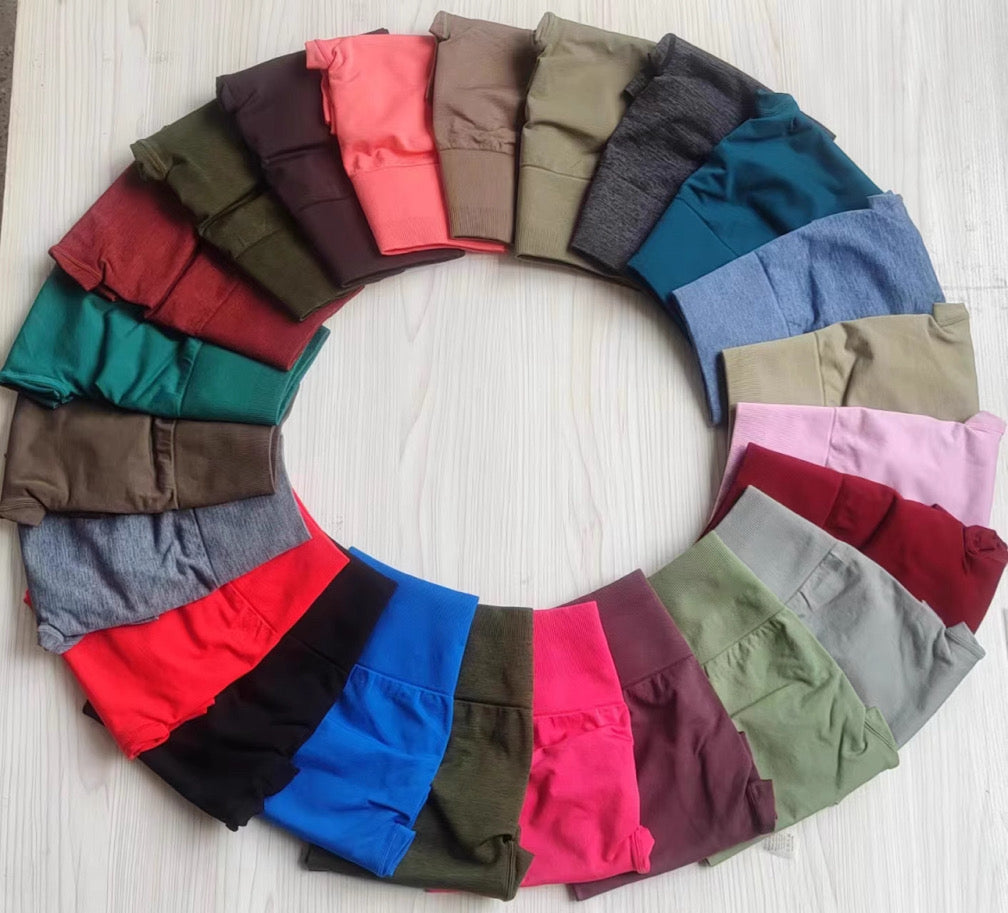 Embrace butt scrunch seamless shorts V2 ( 4 inch inseam)- 3 tier waist band