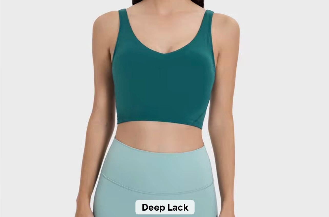 2026 Everyday v neck padded tank top (indicate in notes the colour you want to preorder) - 37 colours