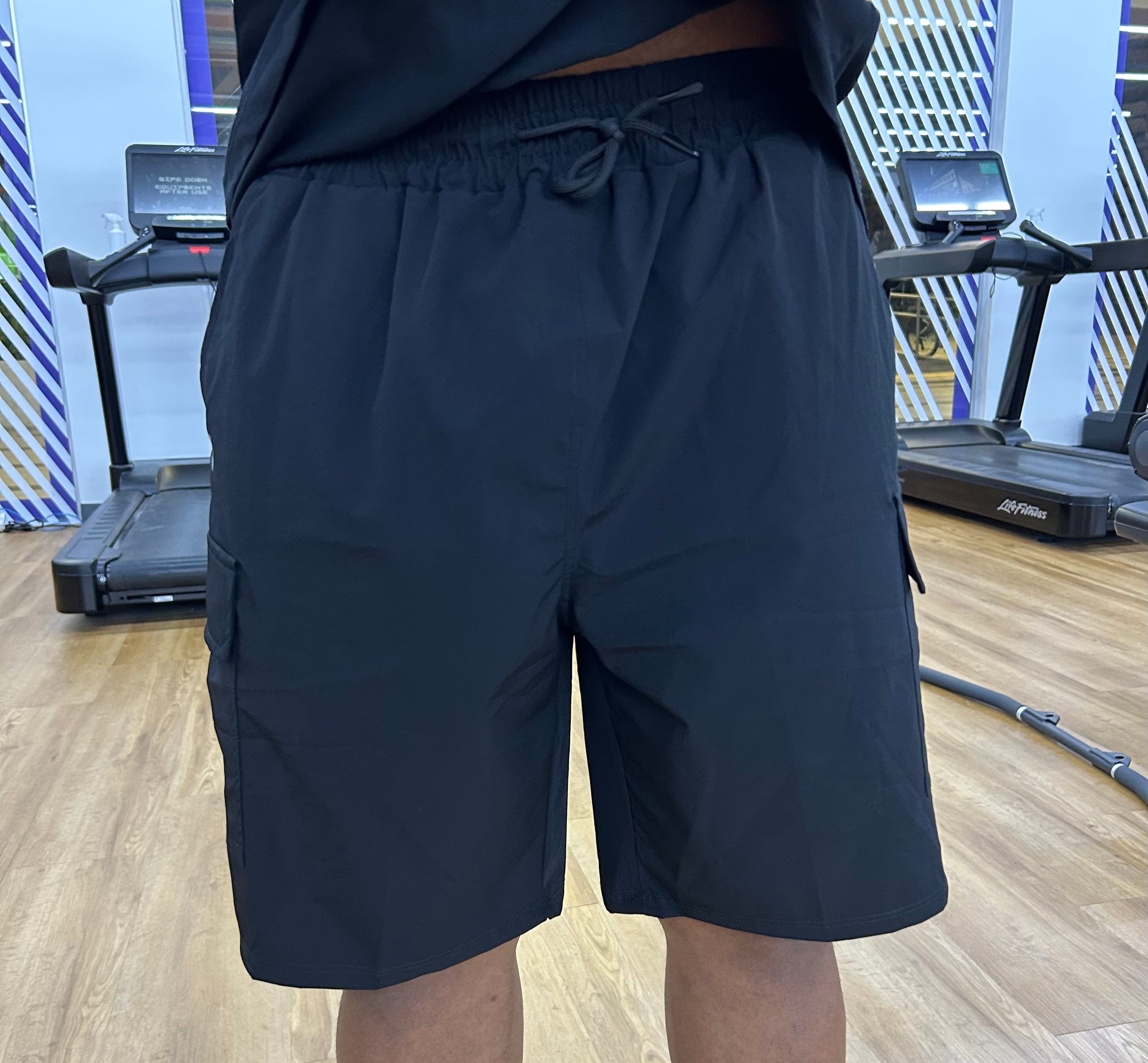 Essential men drawstring side pocket shorts (10 inch inseam)