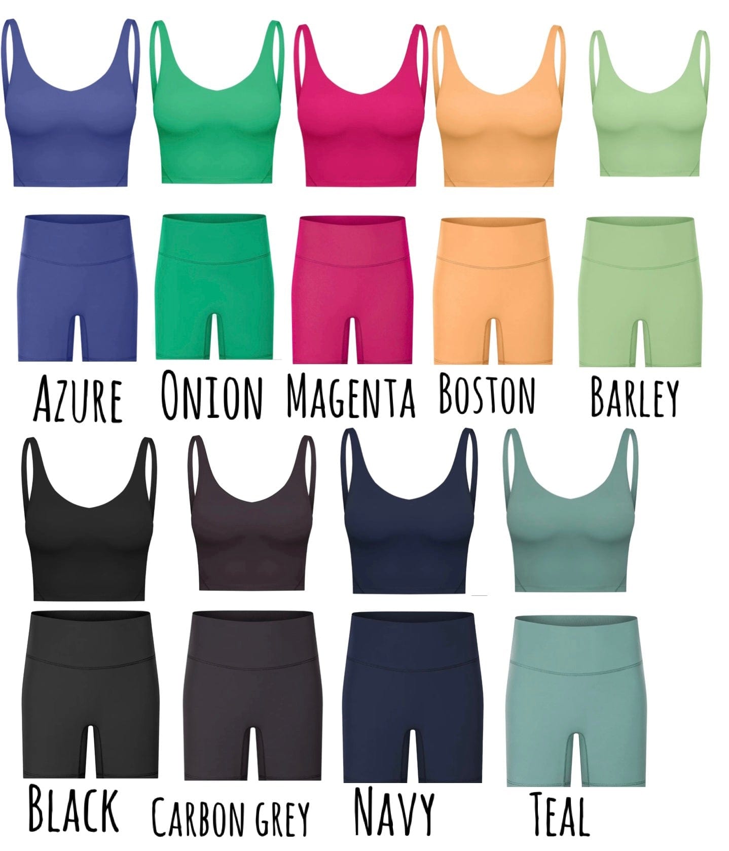 Everyday v neck seamless shorts set