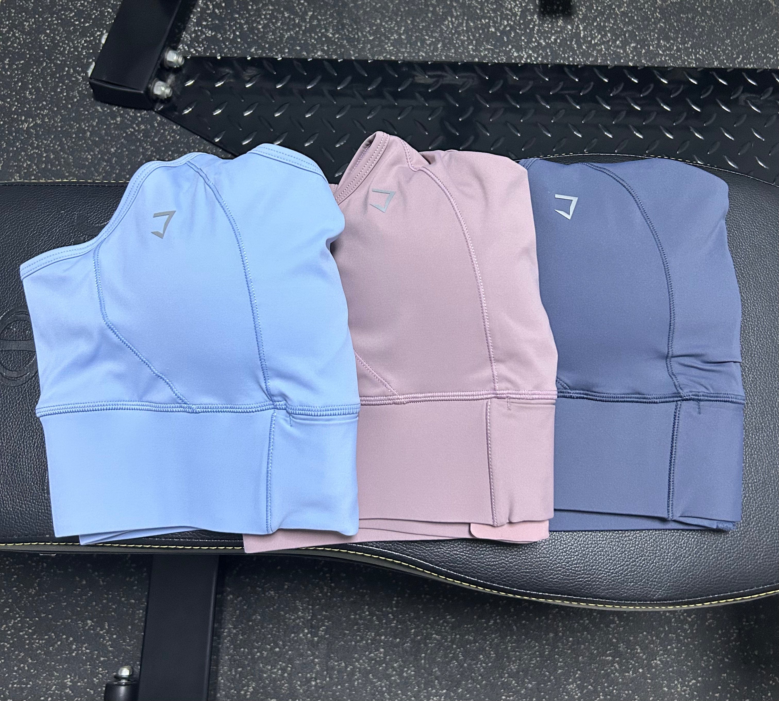 Everyday high impact open back built in padding clasp sports bra