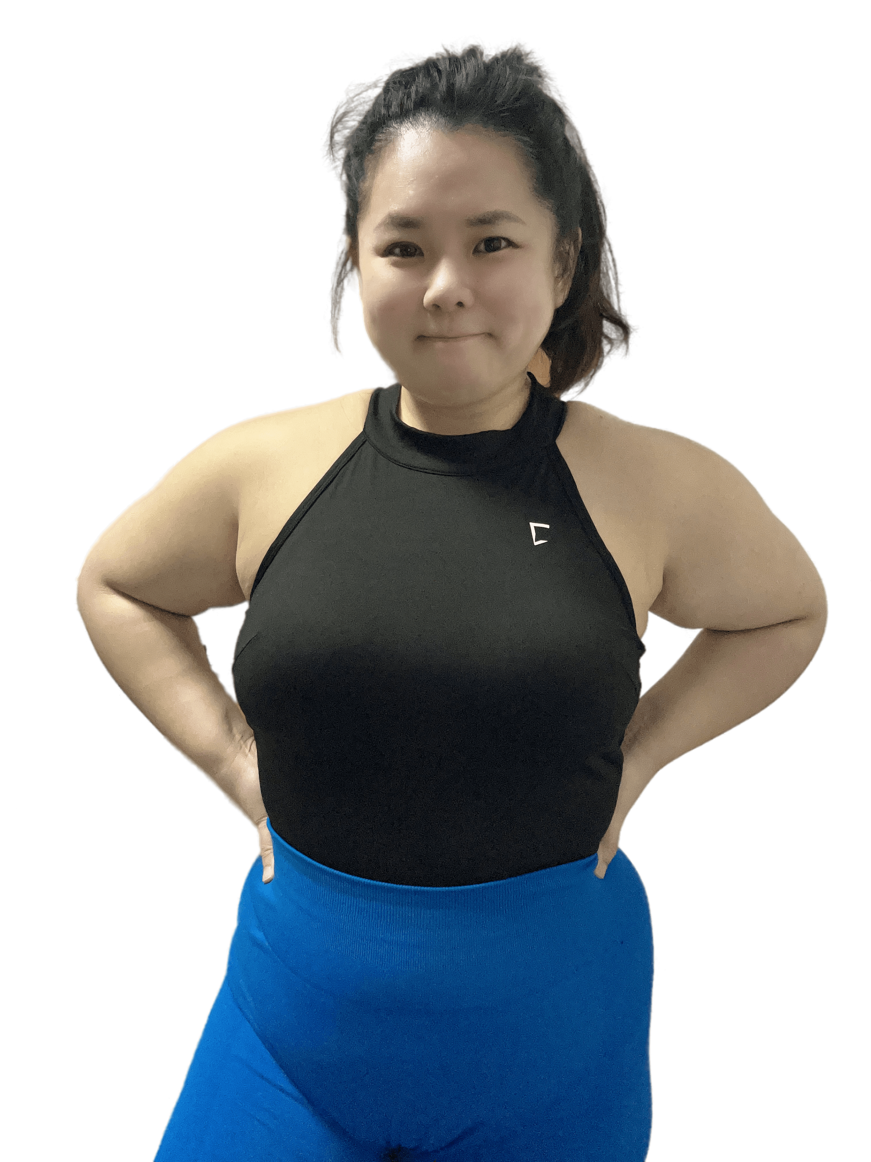 Everyday high neck built in padded tank top