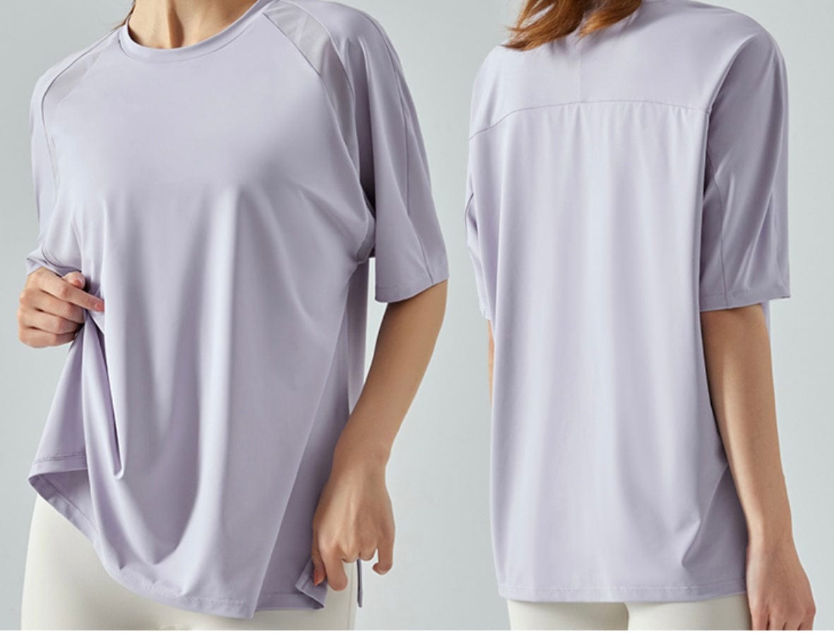 Everyday mesh drop shoulder oversized tshirt