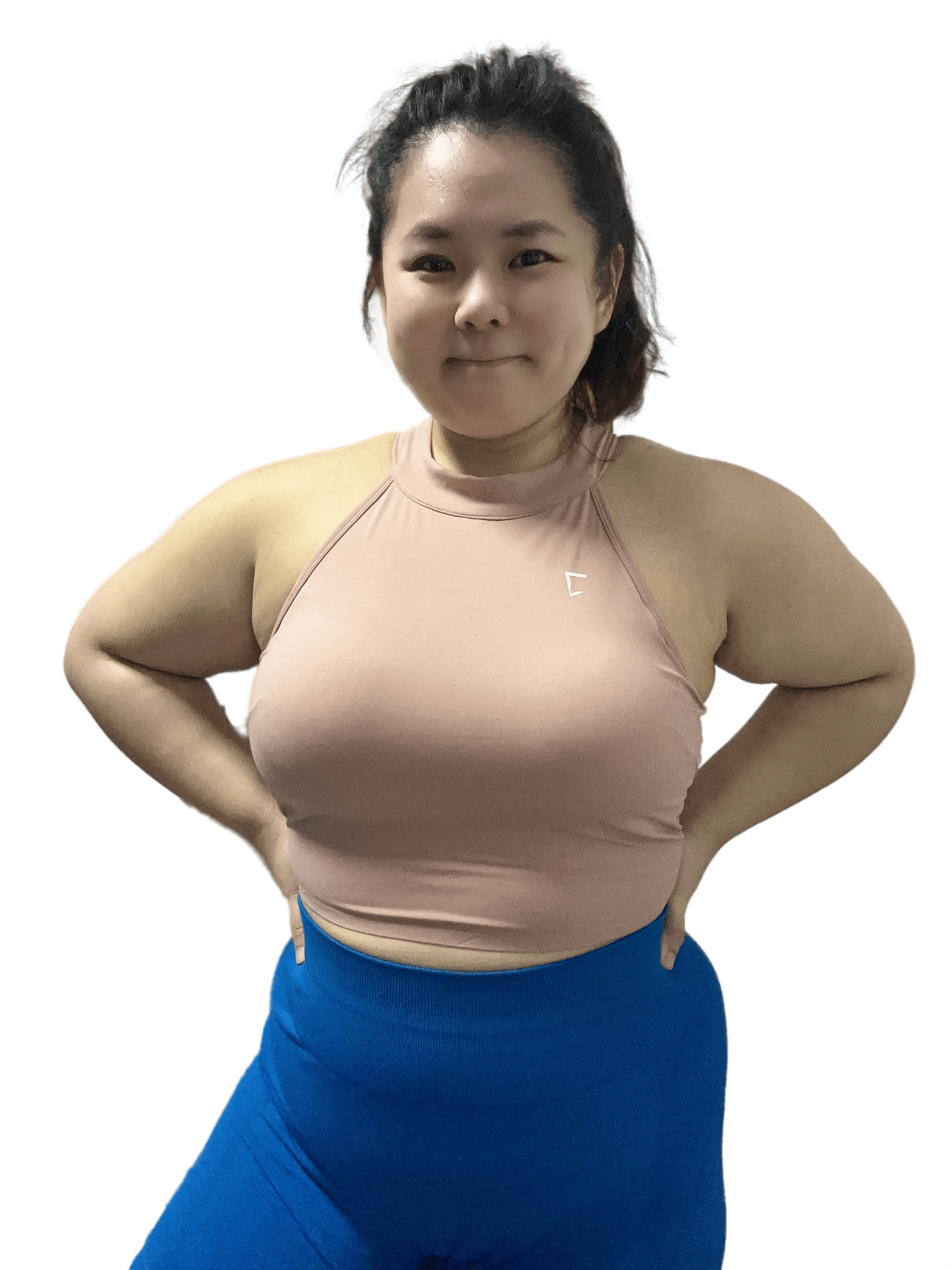 Everyday high neck built in padded tank top