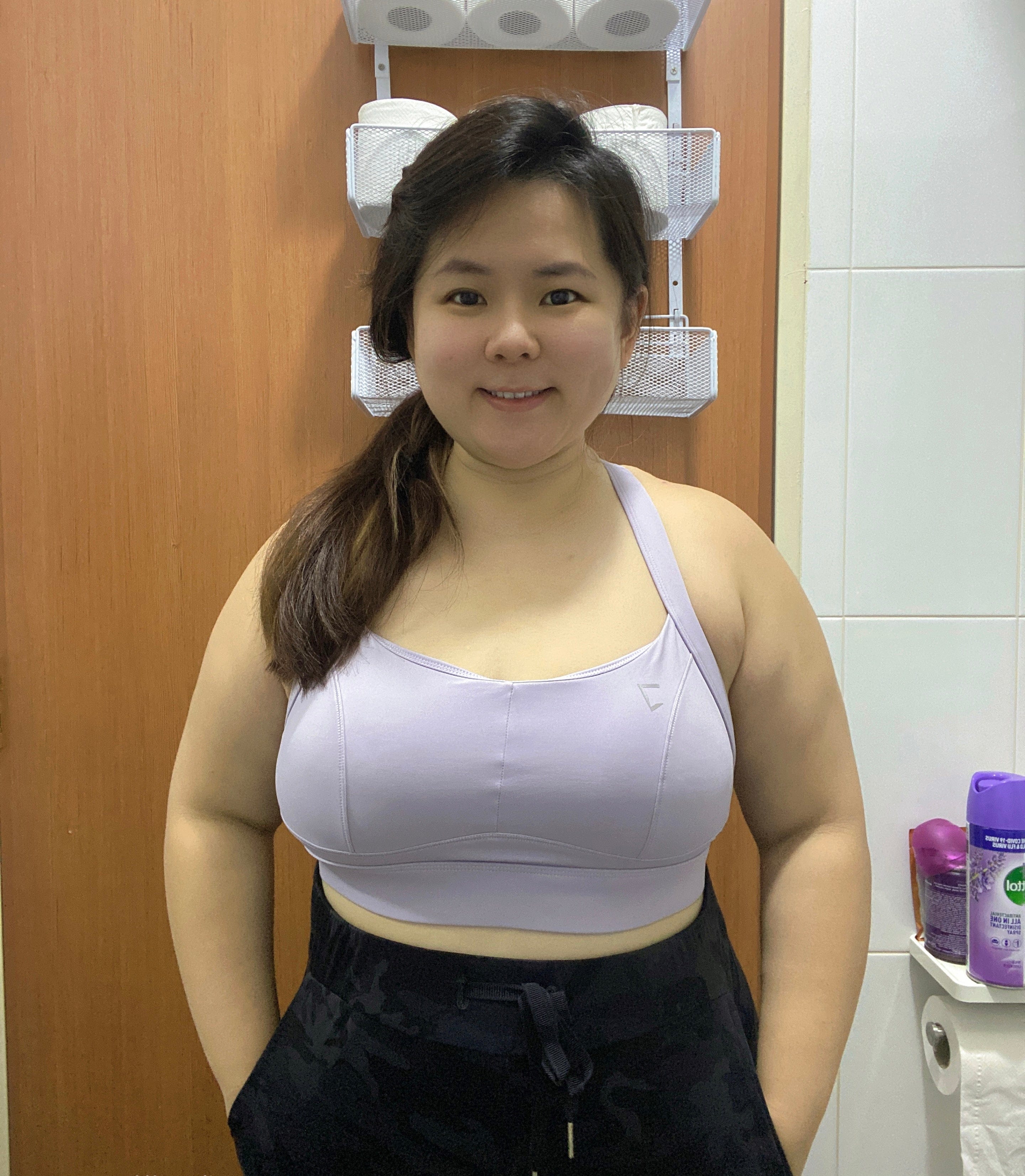 Everyday high impact cross back bra (built in padding)