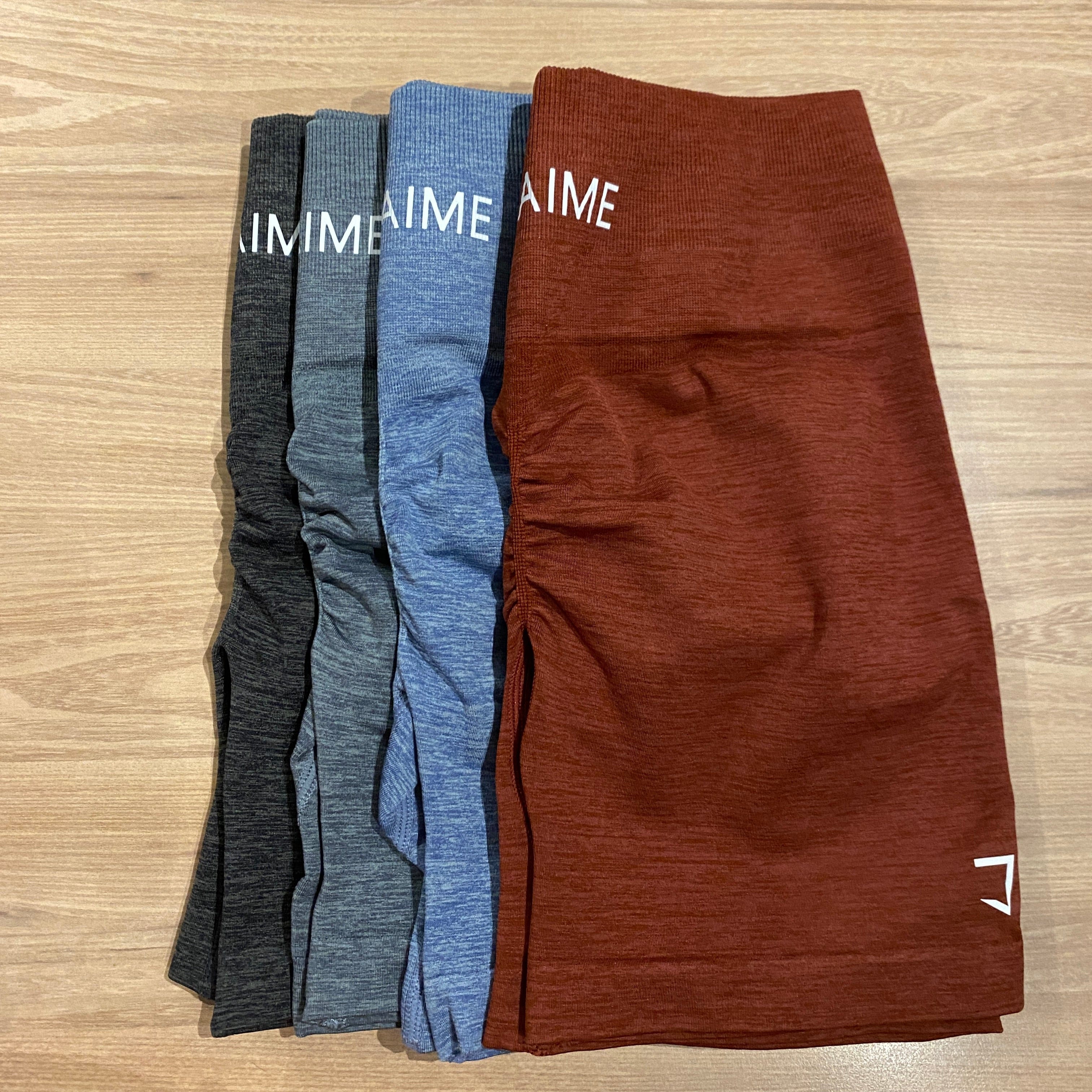 Embrace butt scrunch seamless shorts V2 ( 4 inch inseam)- 3 tier waist band