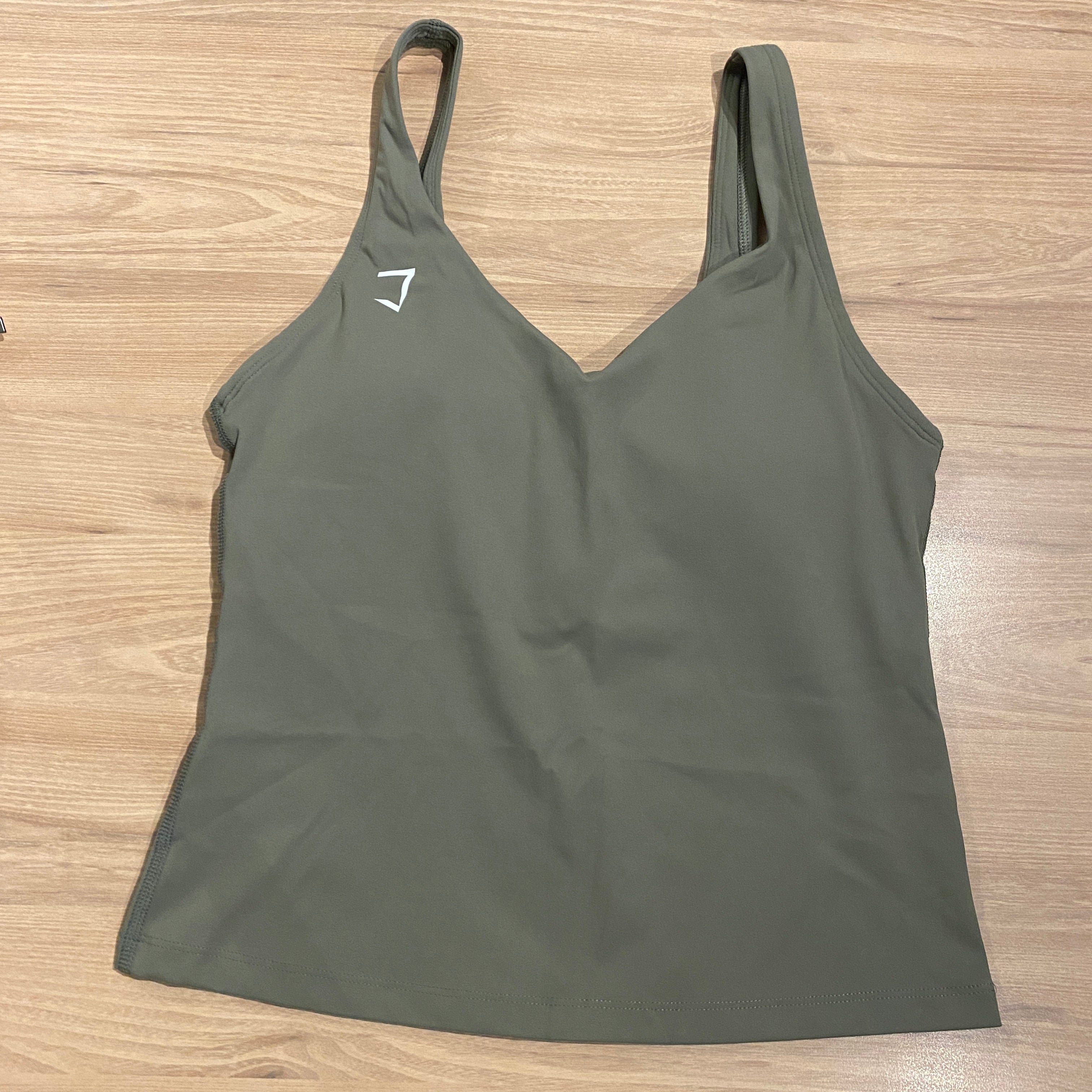 Everyday v neck padded tank top (longer version)