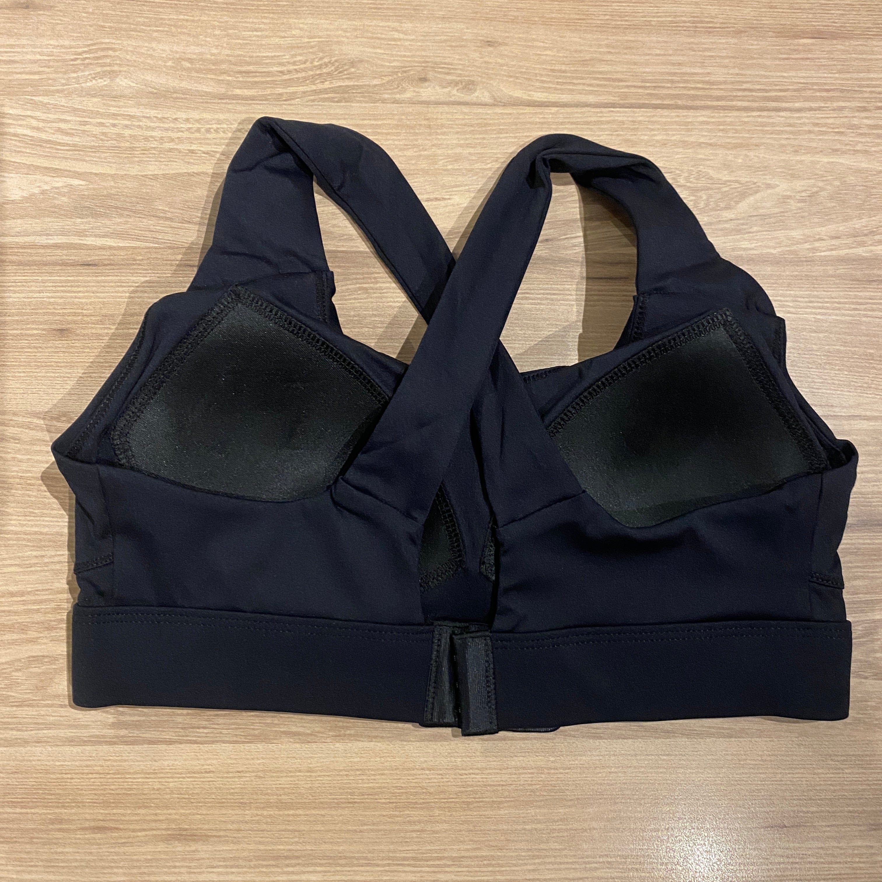 Curves high impact built in padding crossback with clasp leggings set