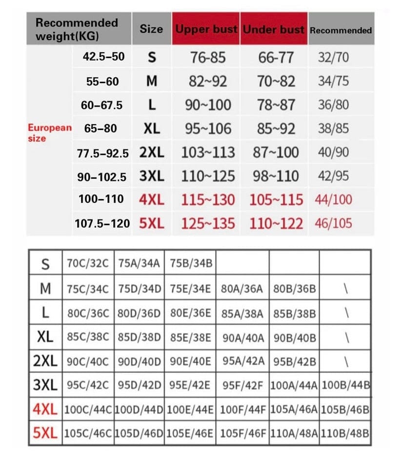 Everyday multi adjustable bra (sizing up to 5XL)