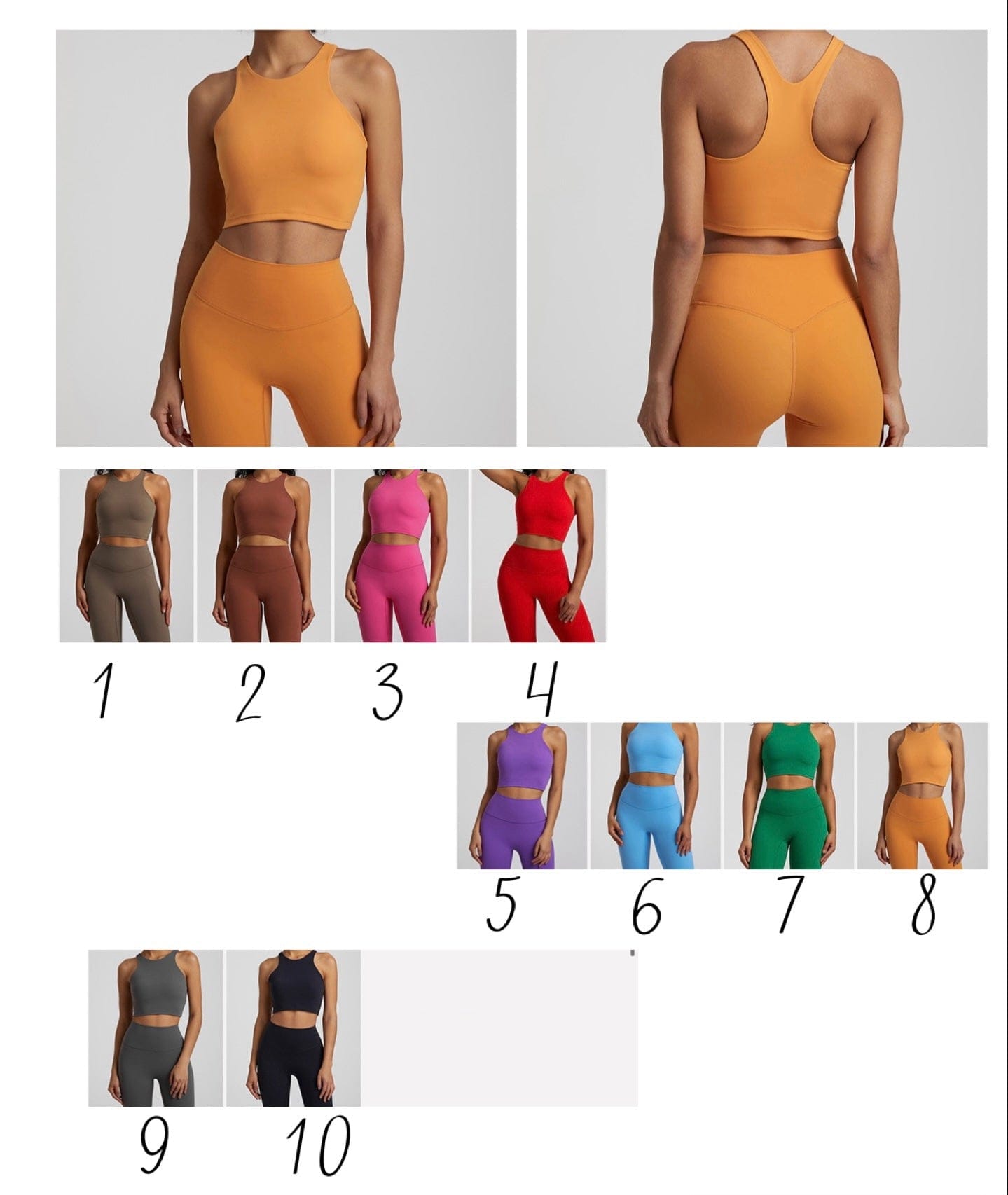 Elite high neck racerback padded top