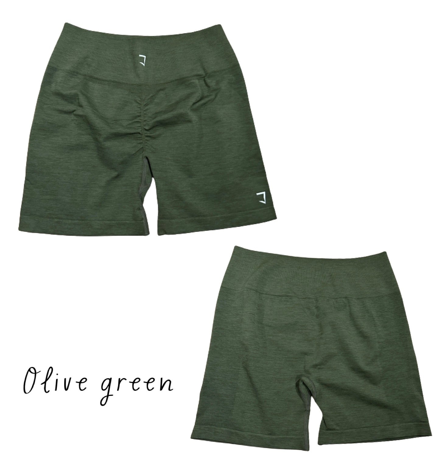 Embrace butt scrunch seamless shorts V2 ( 4 inch inseam)- 3 tier waist band