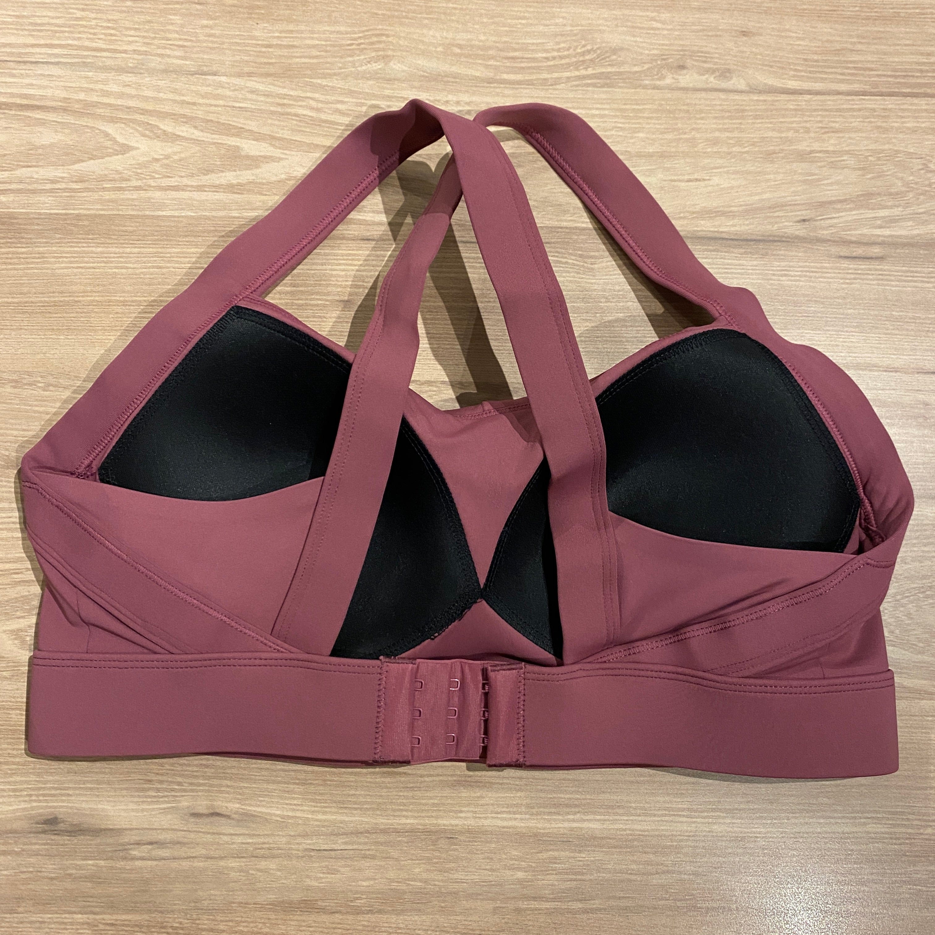 Everyday high impact cross back bra (built in padding)