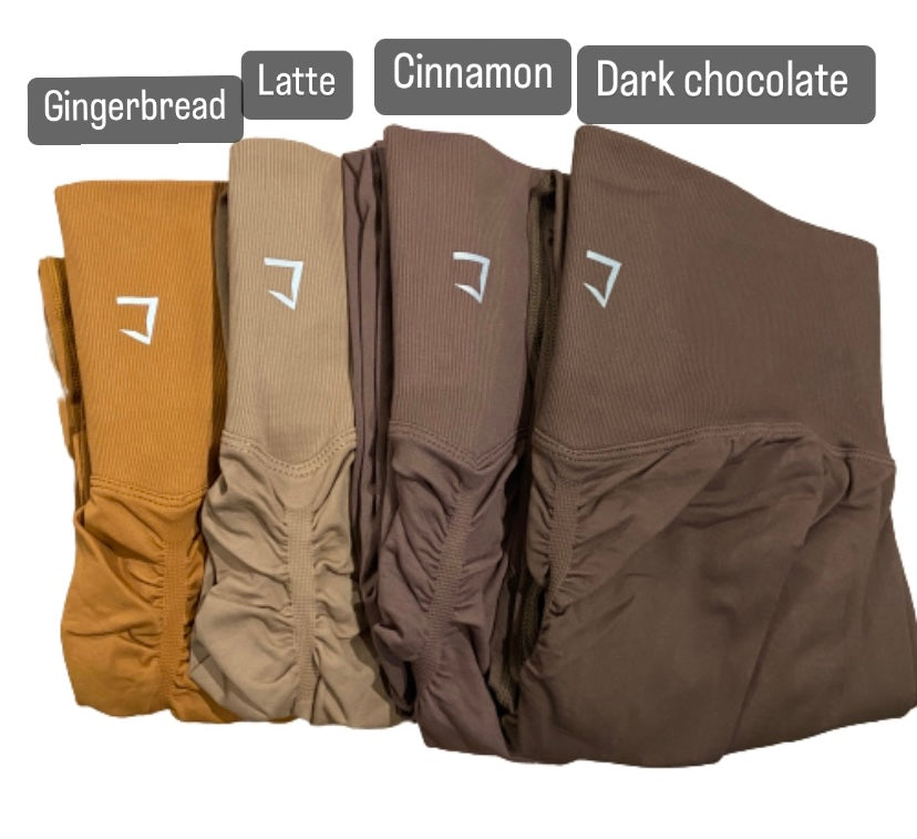 Embrace butt scrunch seamless leggings V1 (22 inch inseam)-(cutting more compressive and smaller) so size up