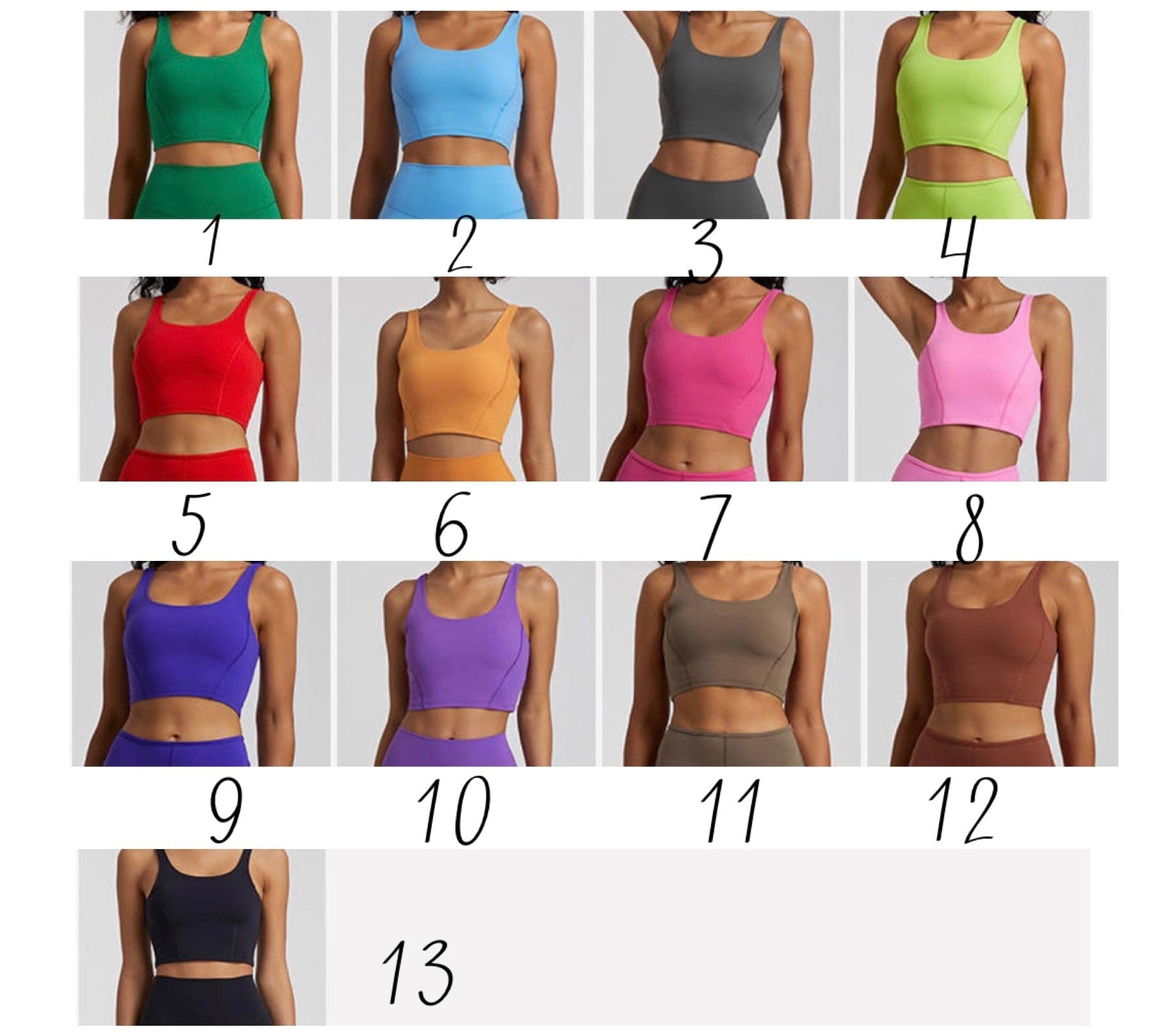 Elite u neck u back padded tank top